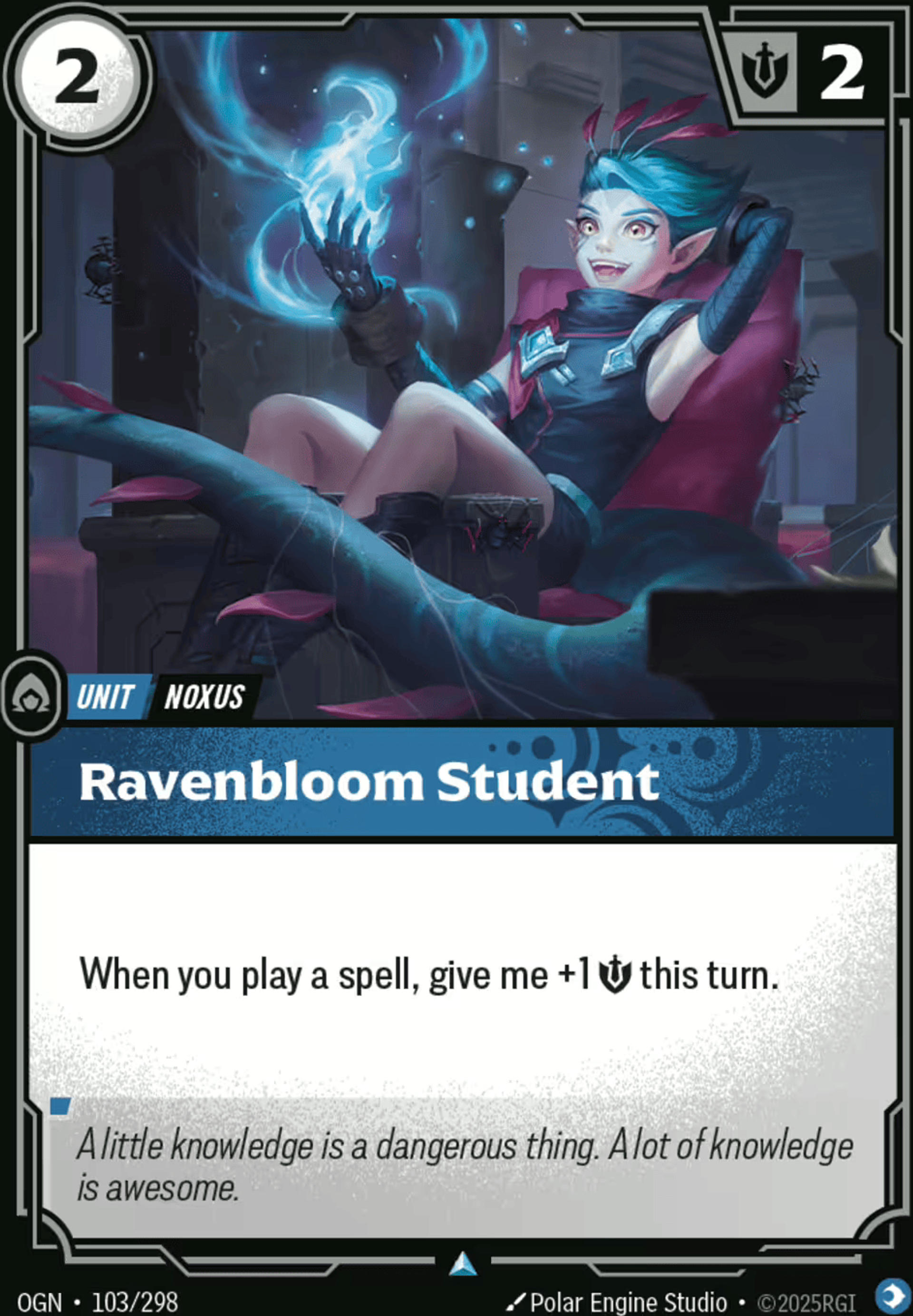 Ravenbloom Student — Origins - Main Set — Riftbound