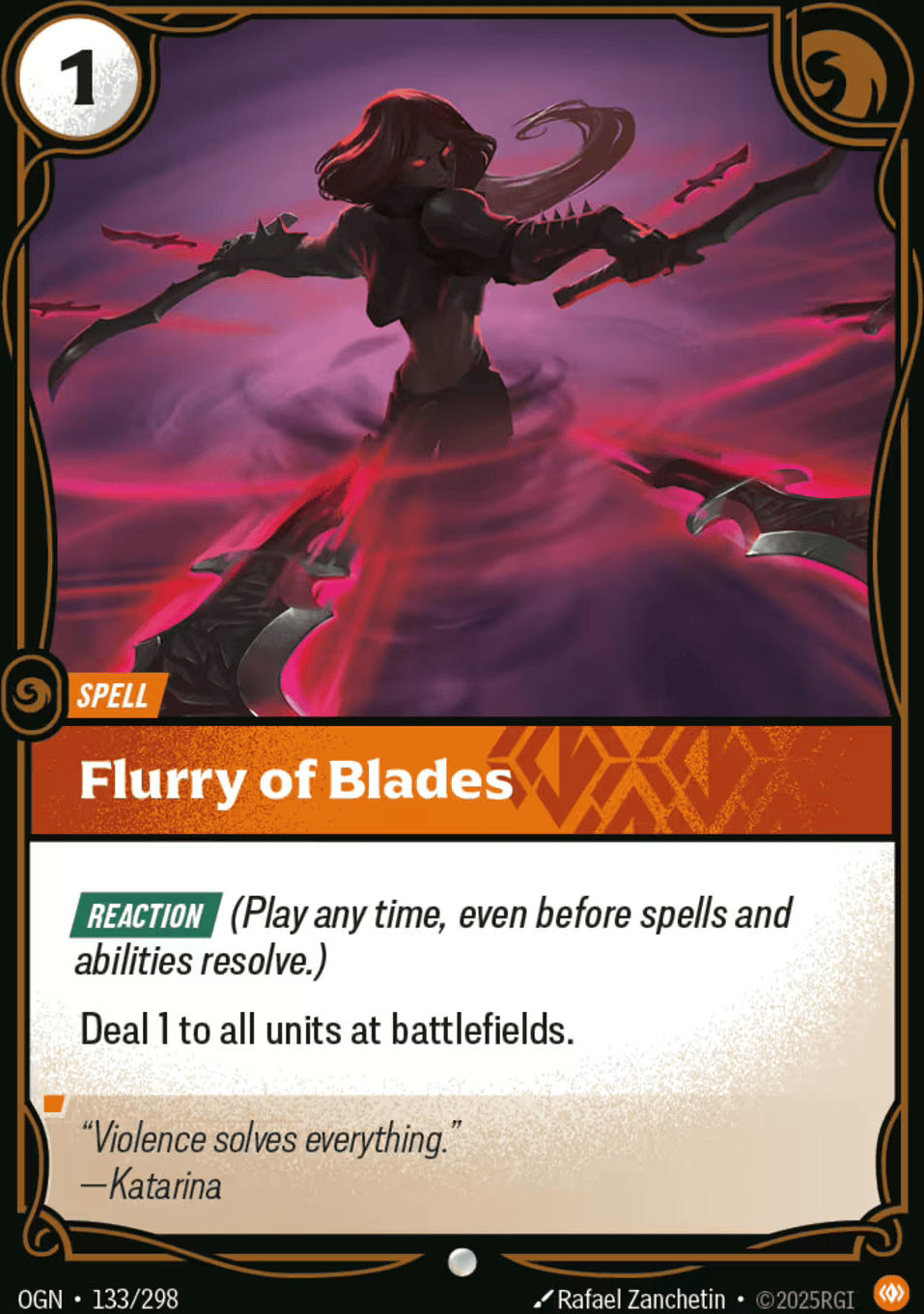 Flurry of Blades — Origins - Main Set — Riftbound