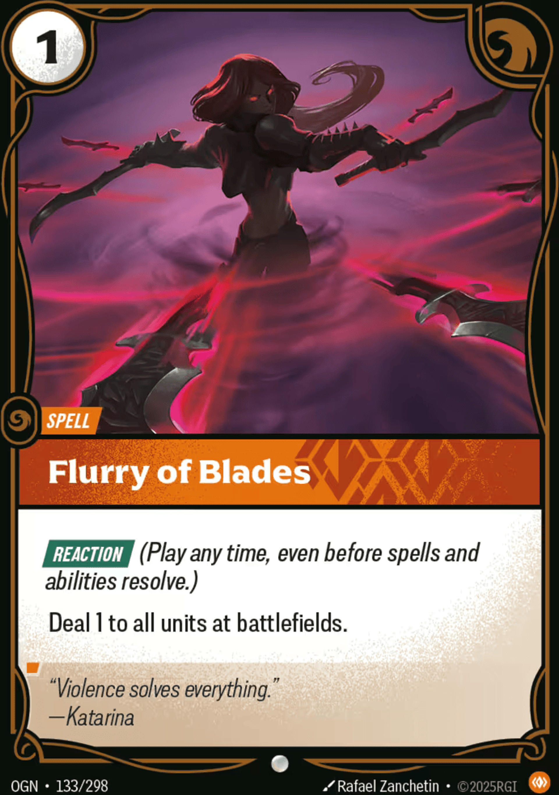 Flurry of Blades — Origins - Main Set — Riftbound