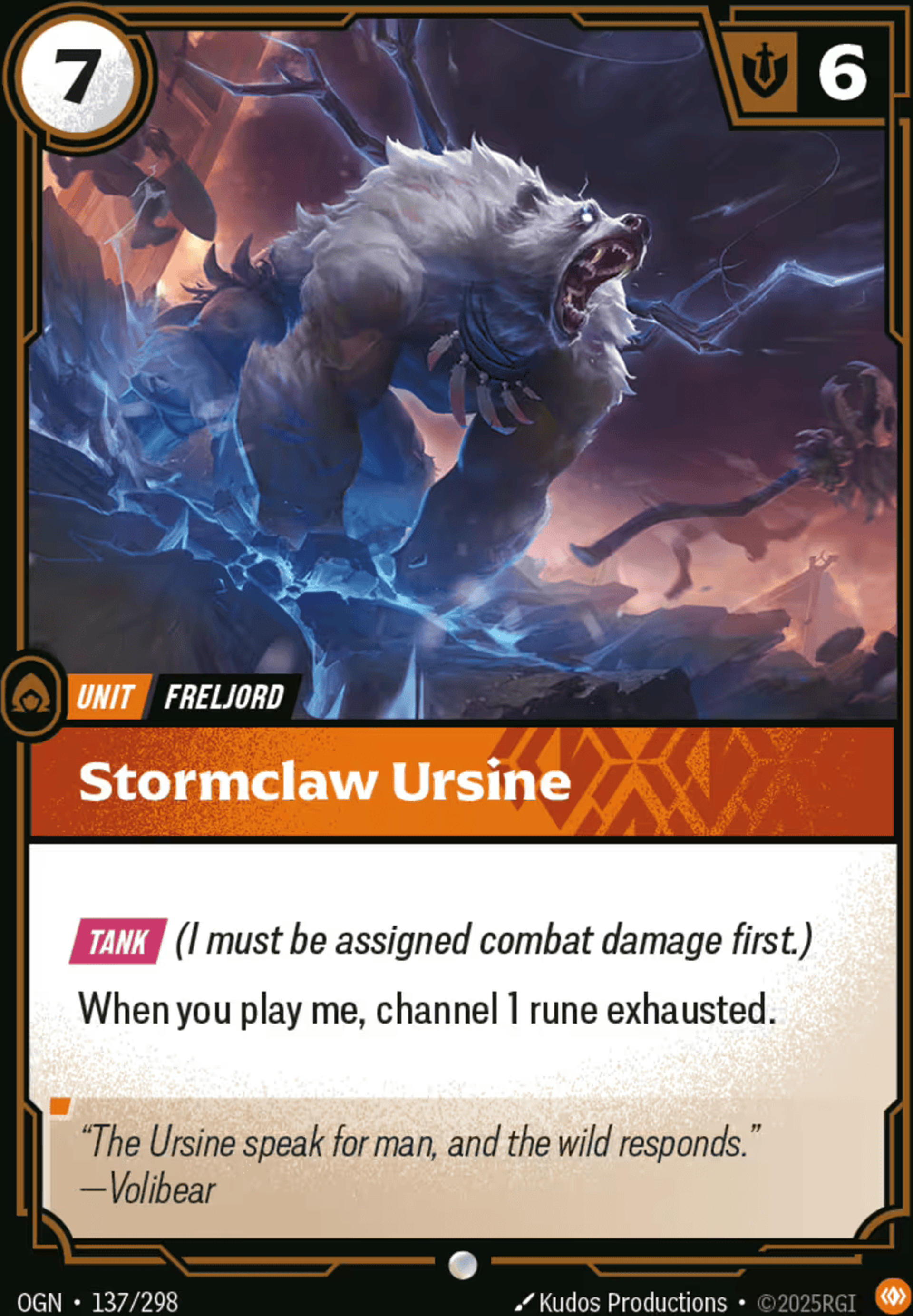 Stormclaw Ursine — Origins - Main Set — Riftbound