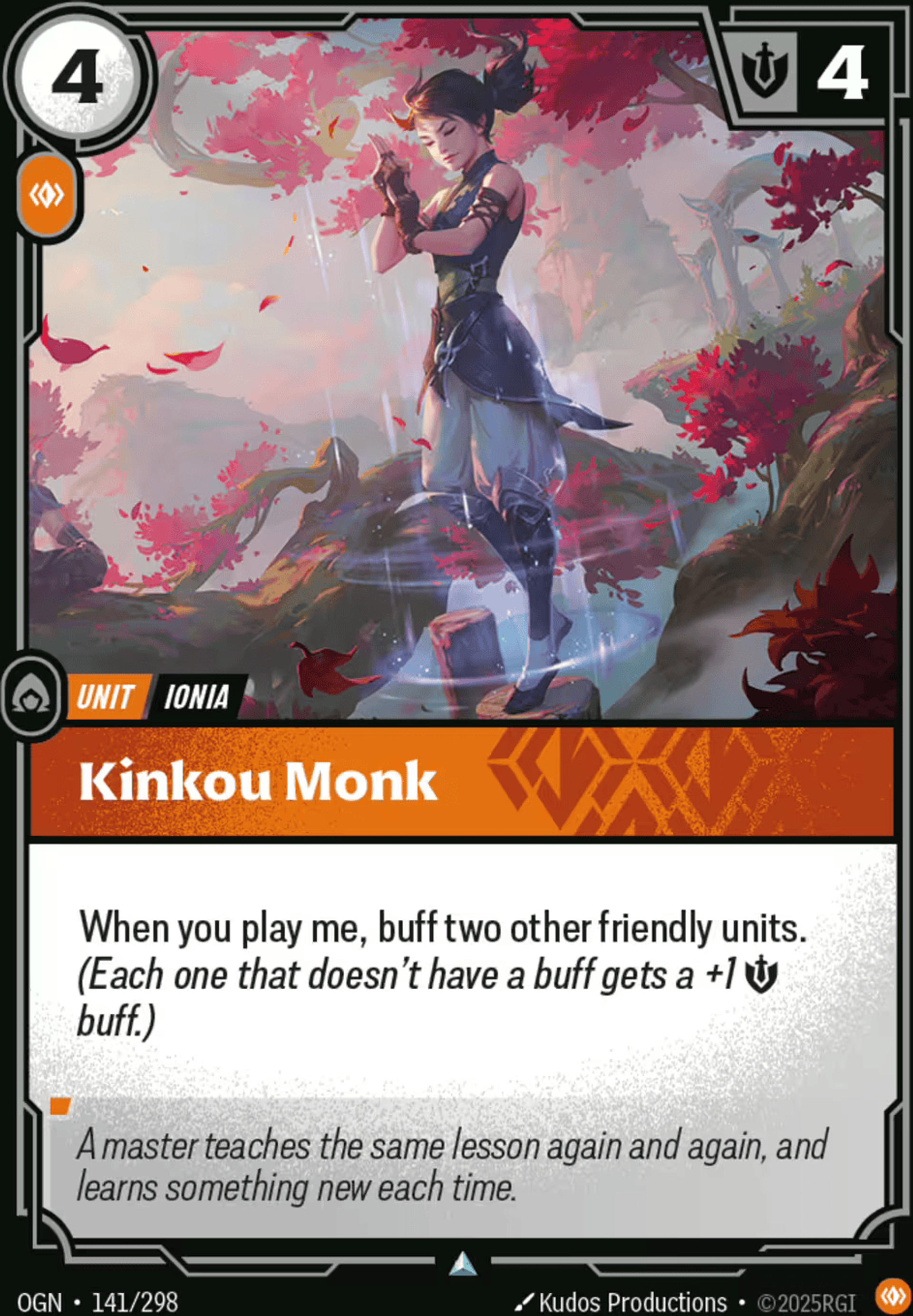 Kinkou Monk — Origins - Main Set — Riftbound