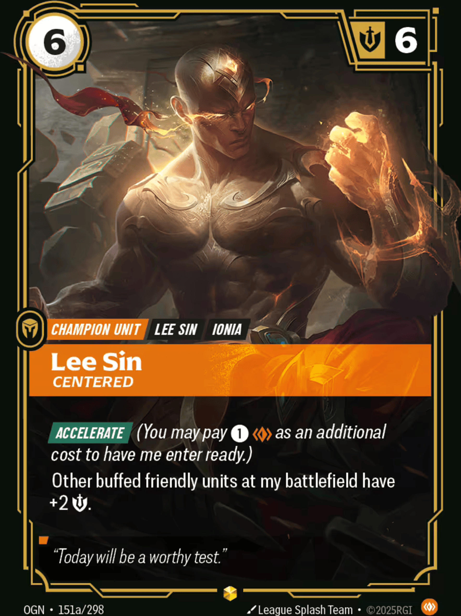 Lee Sin - Centered (alt) — Origins - Main Set — Riftbound