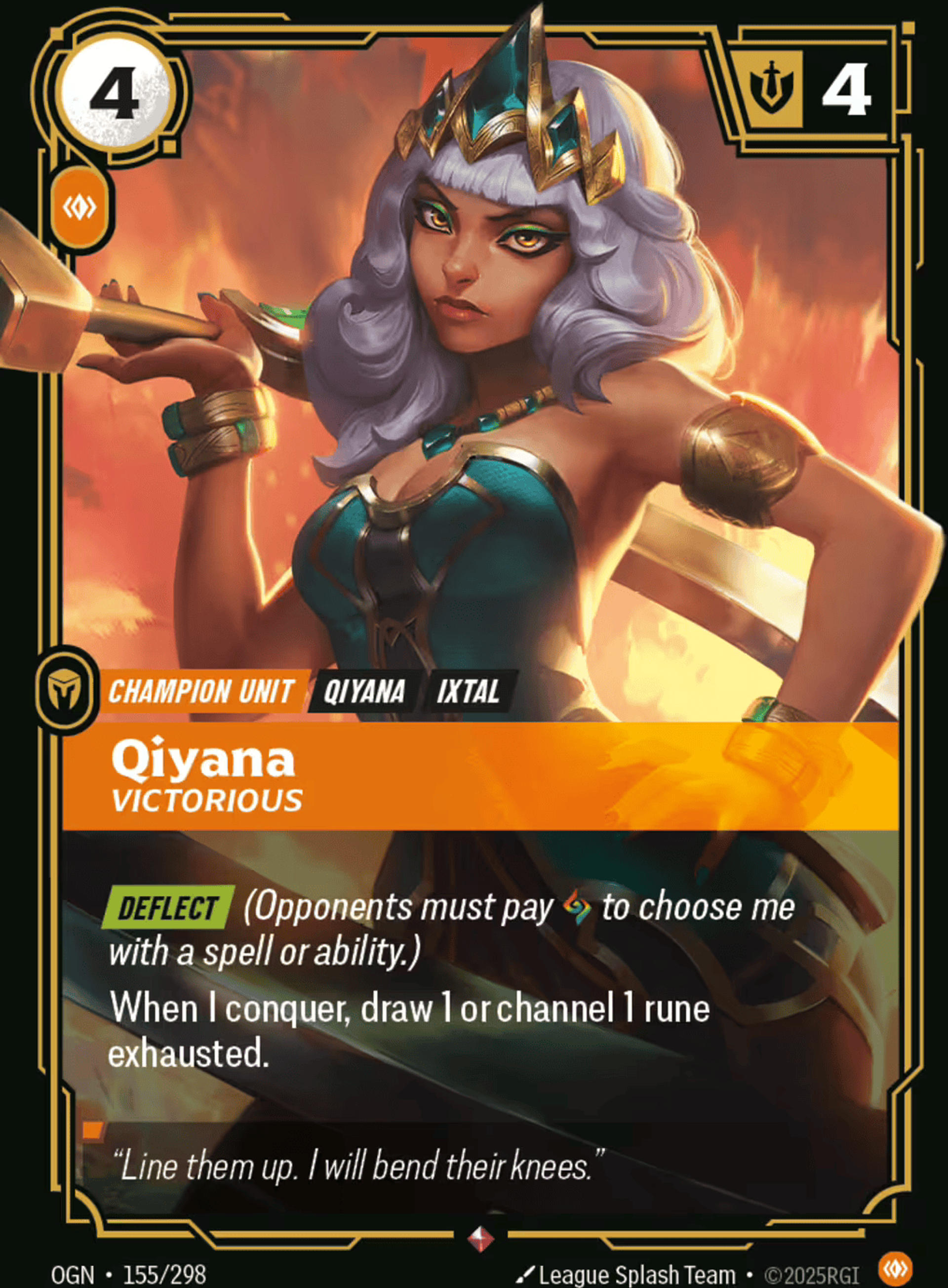 Qiyana - Victorious — Origins - Main Set — Riftbound