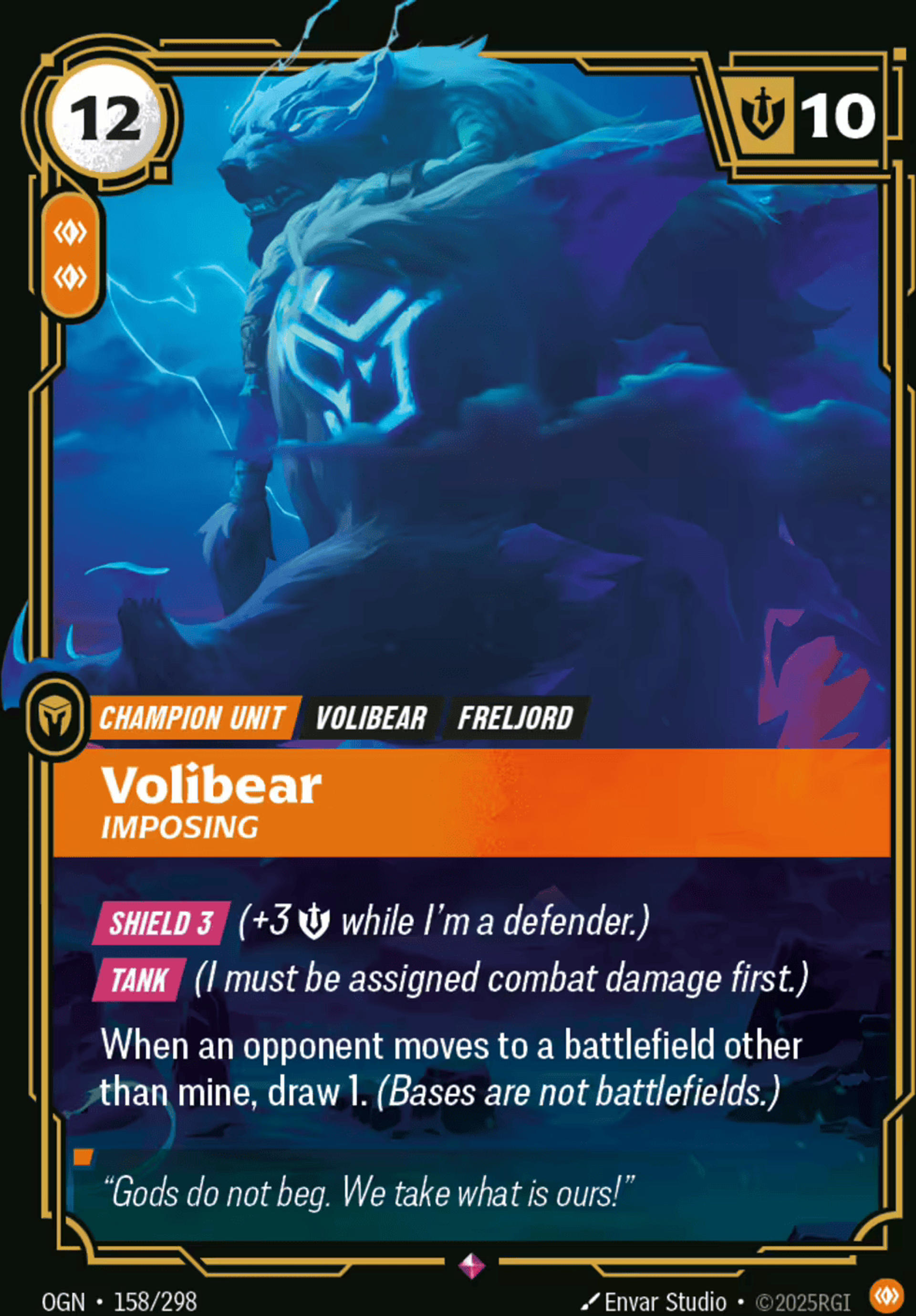 Volibear - Imposing — Origins - Main Set — Riftbound