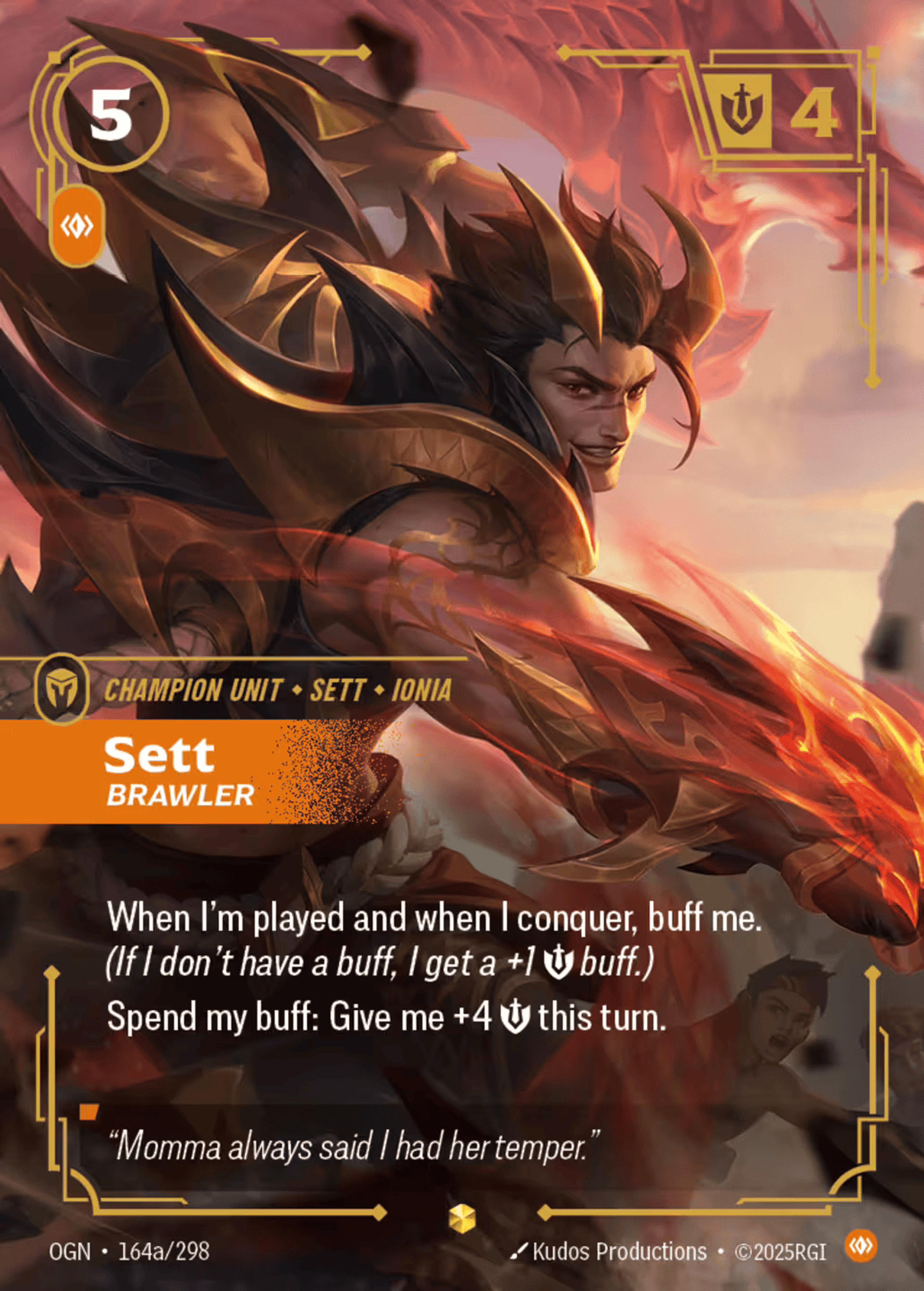 Sett - Brawler (alt) — Origins - Main Set — Riftbound