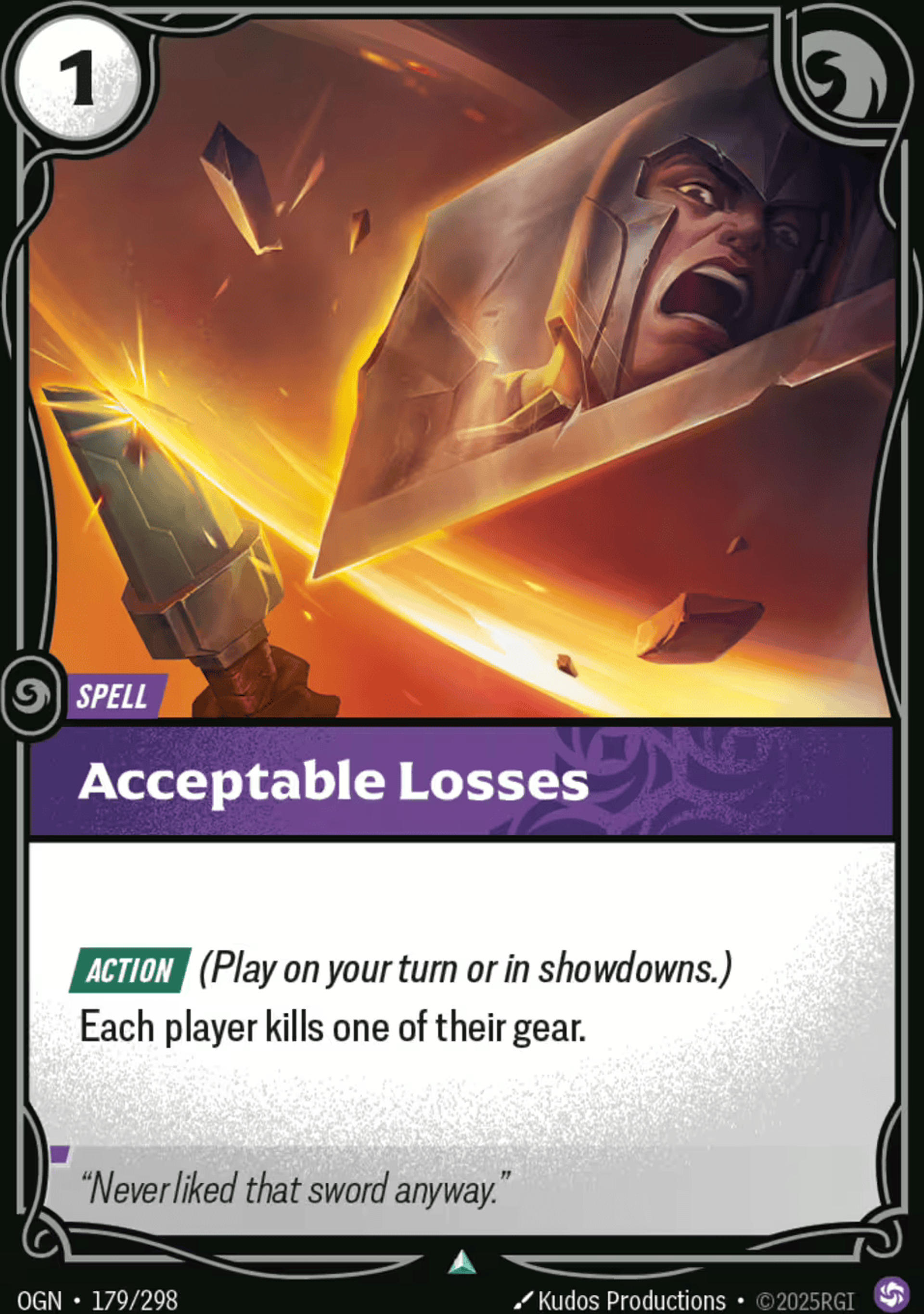 Acceptable Losses — Origins - Main Set — Riftbound