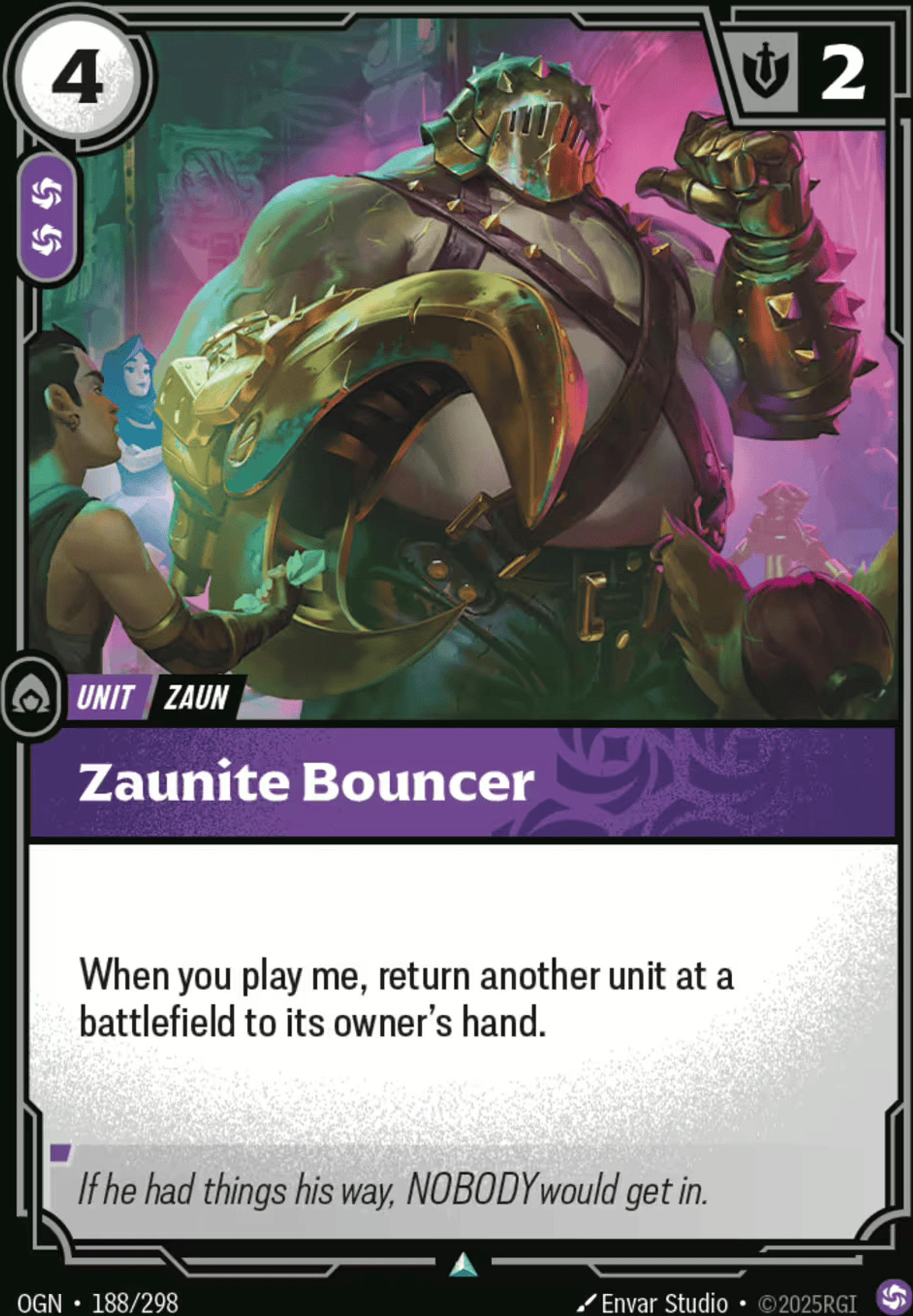 Zaunite Bouncer — Origins - Main Set — Riftbound