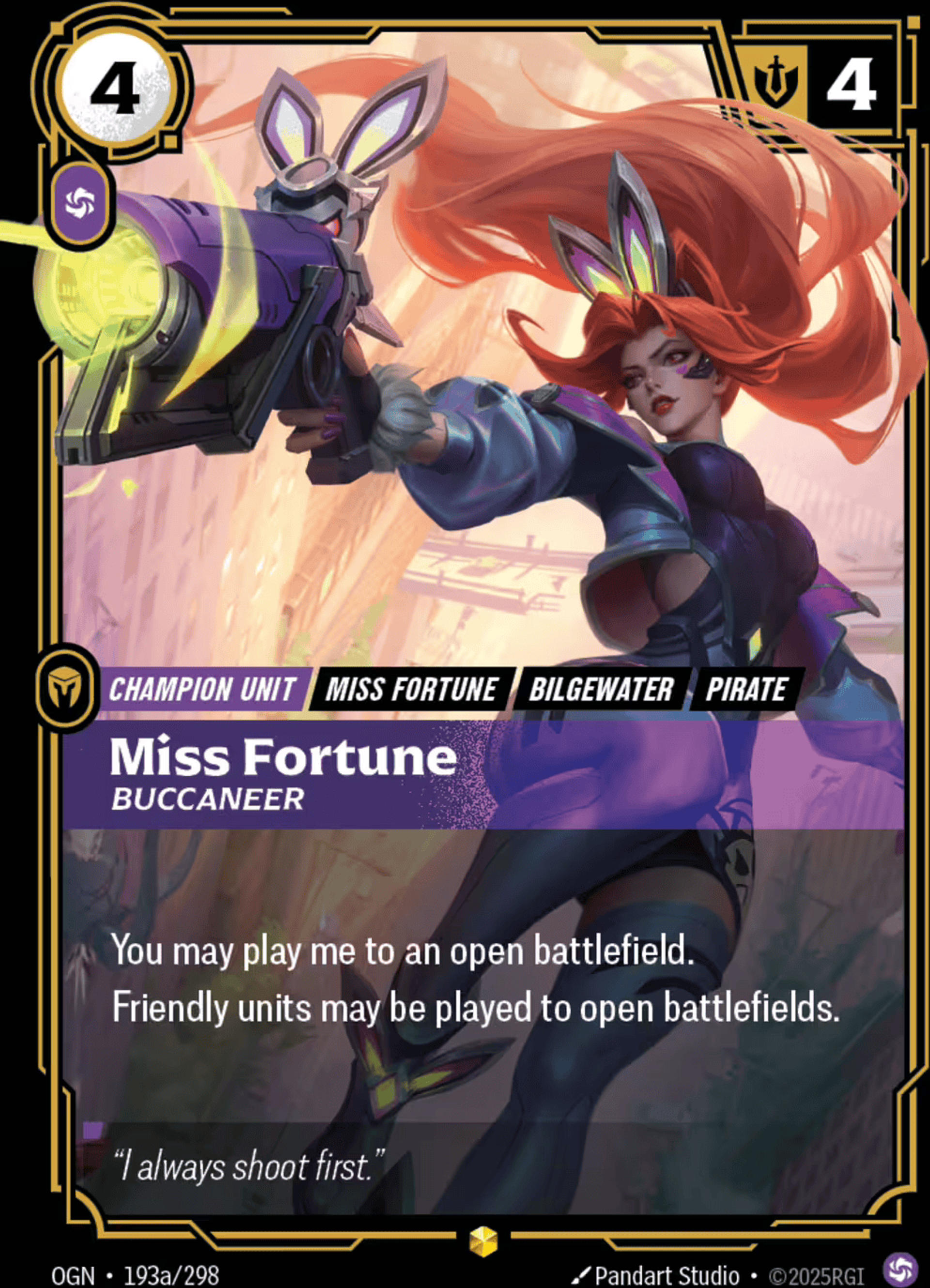 Miss Fortune - Buccaneer (alt) — Origins - Main Set — Riftbound