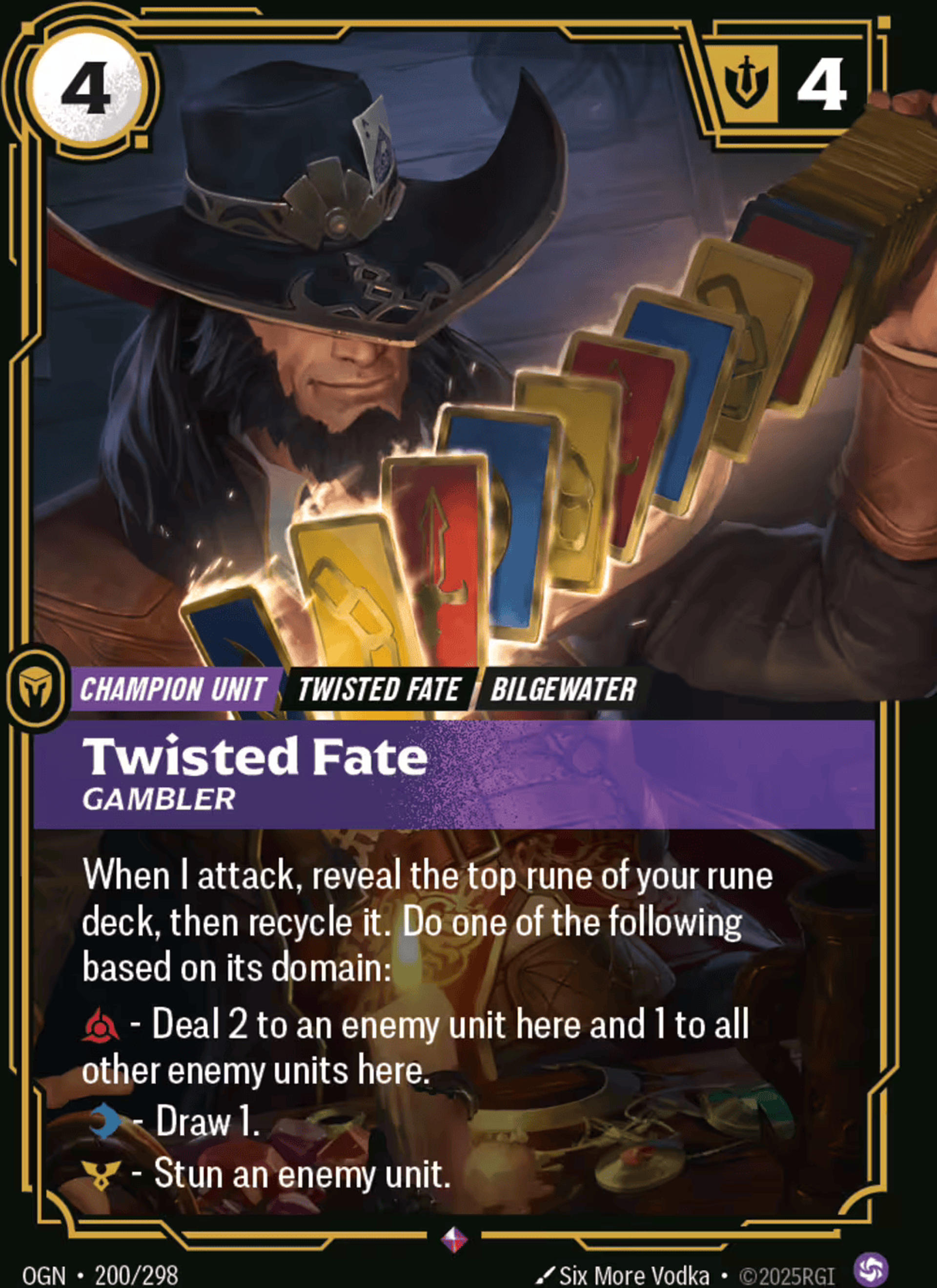 Twisted Fate - Gambler — Origins - Main Set — Riftbound