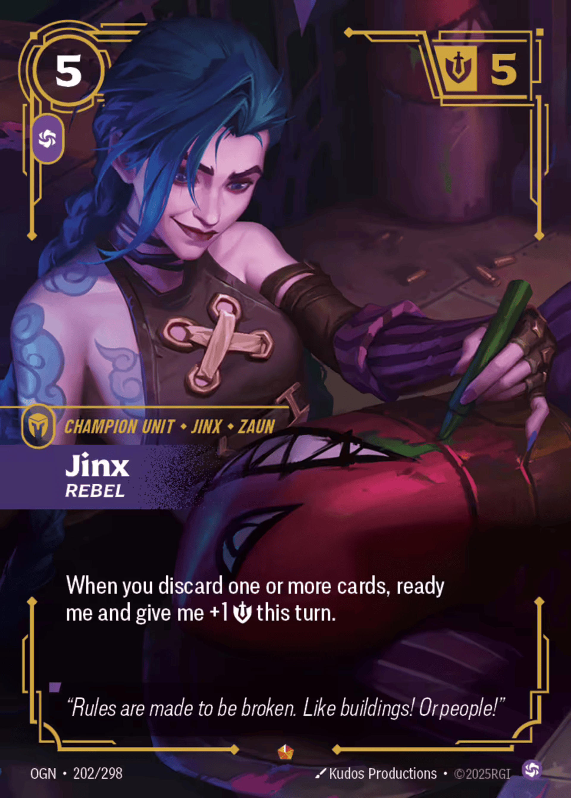 Jinx - Rebel — Origins - Main Set — Riftbound