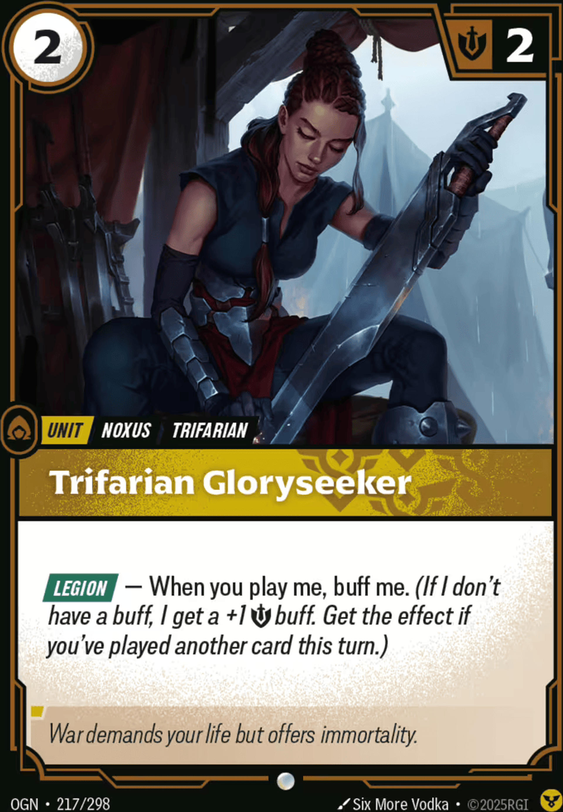 Trifarian Gloryseeker — Origins - Main Set — Riftbound