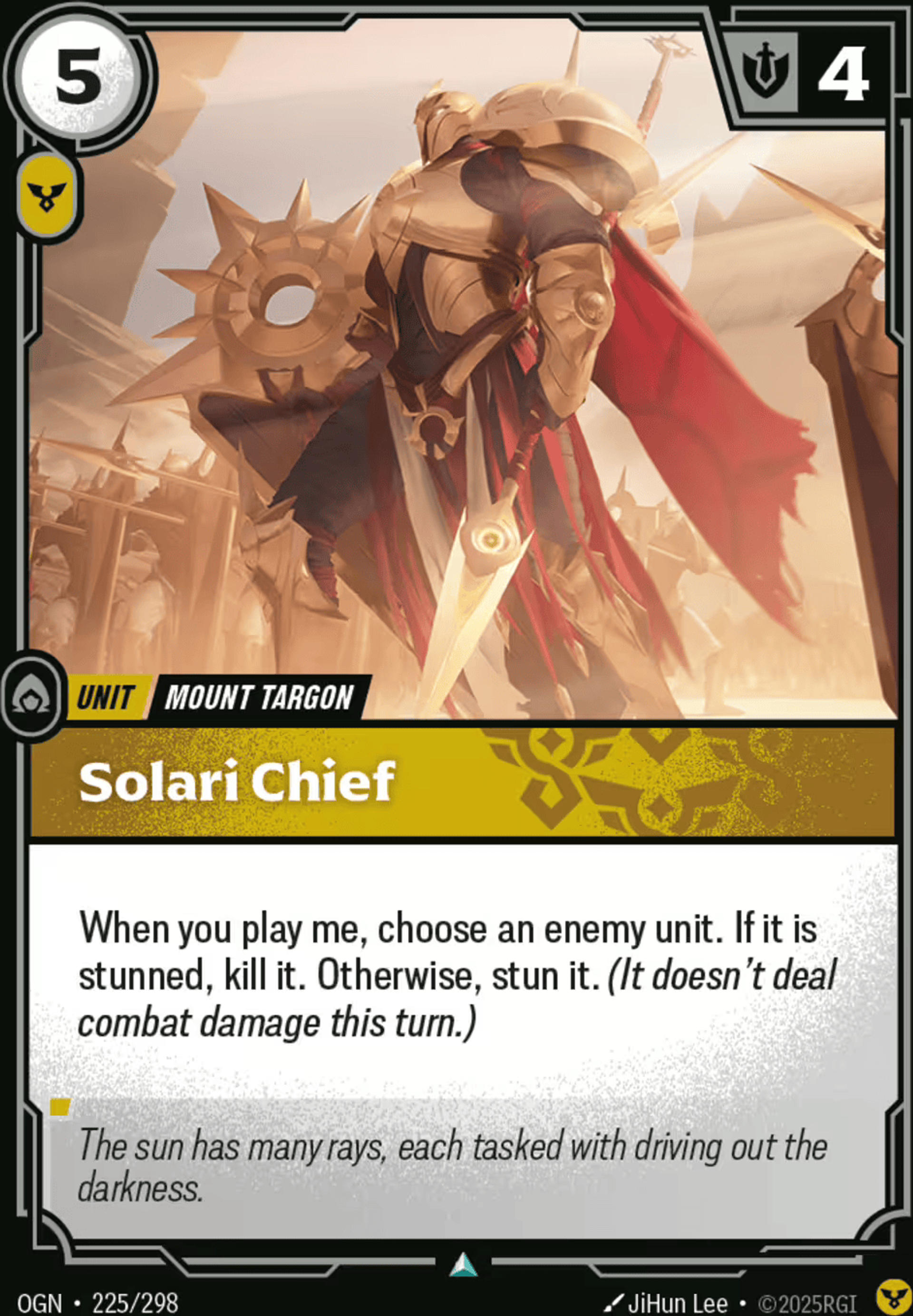 Solari Chief — Origins - Main Set — Riftbound