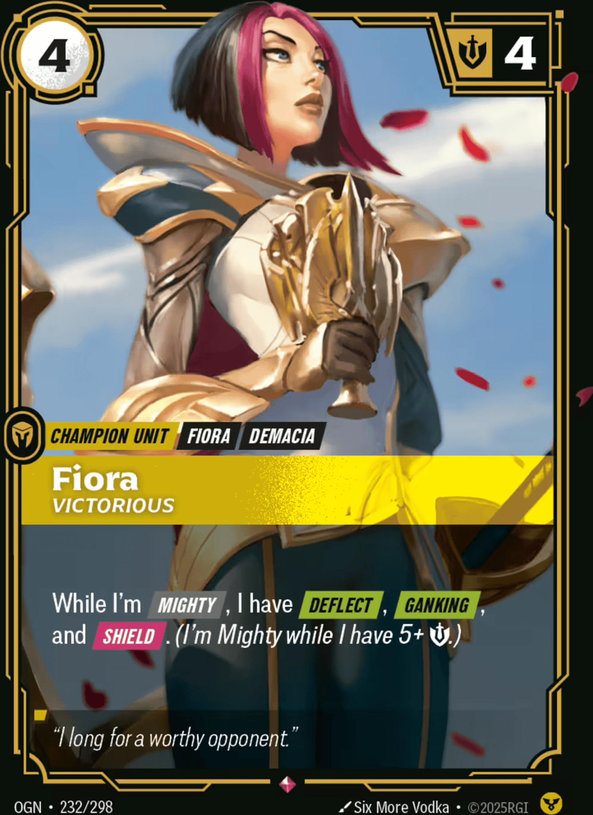 Fiora - Victorious — Origins - Main Set — Riftbound