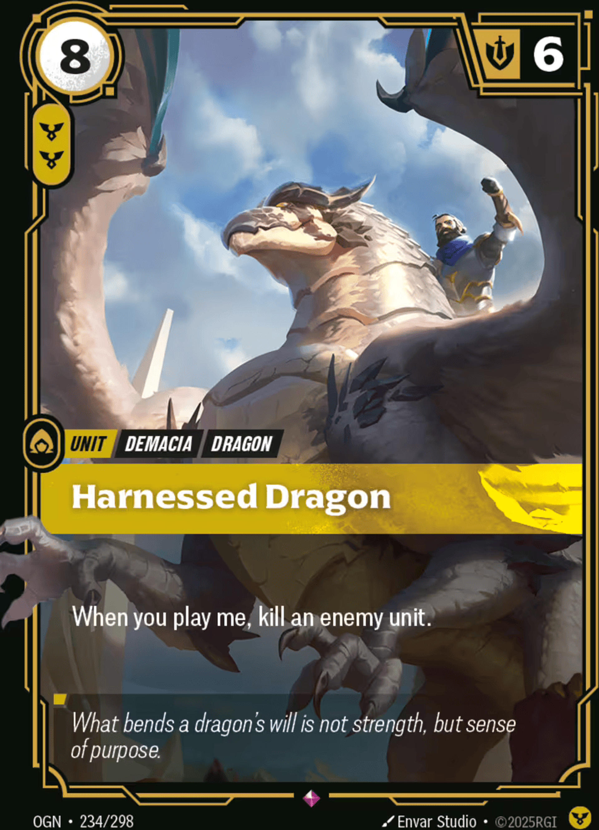 Harnessed Dragon — Origins - Main Set — Riftbound