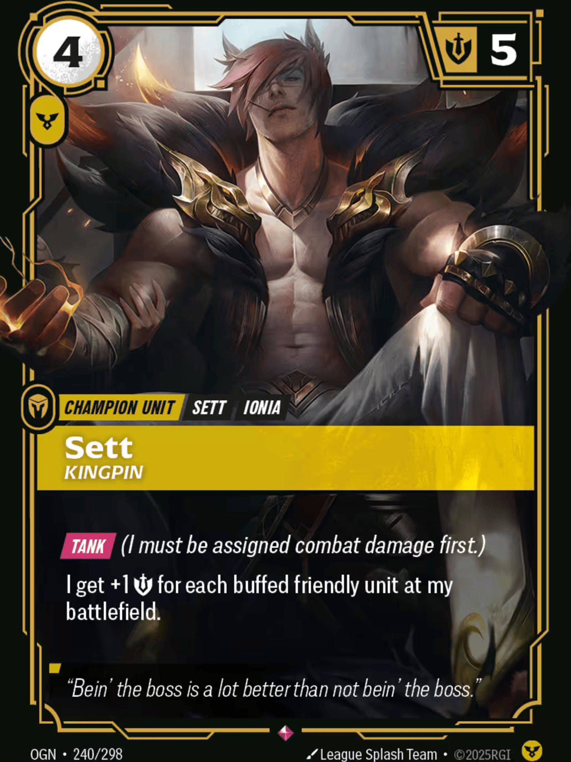 Sett - Kingpin — Origins - Main Set — Riftbound
