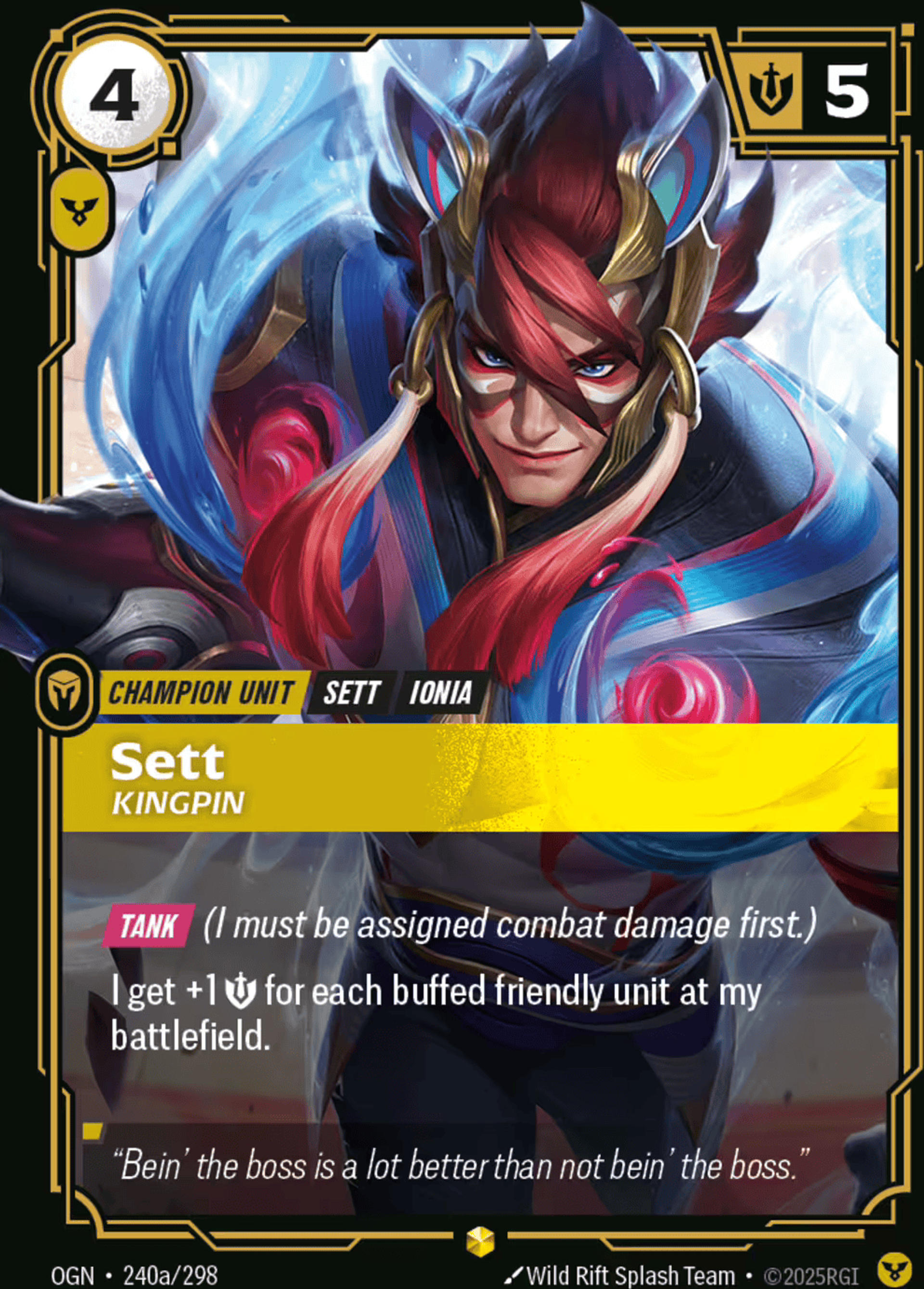 Sett - Kingpin (alt) — Origins - Main Set — Riftbound