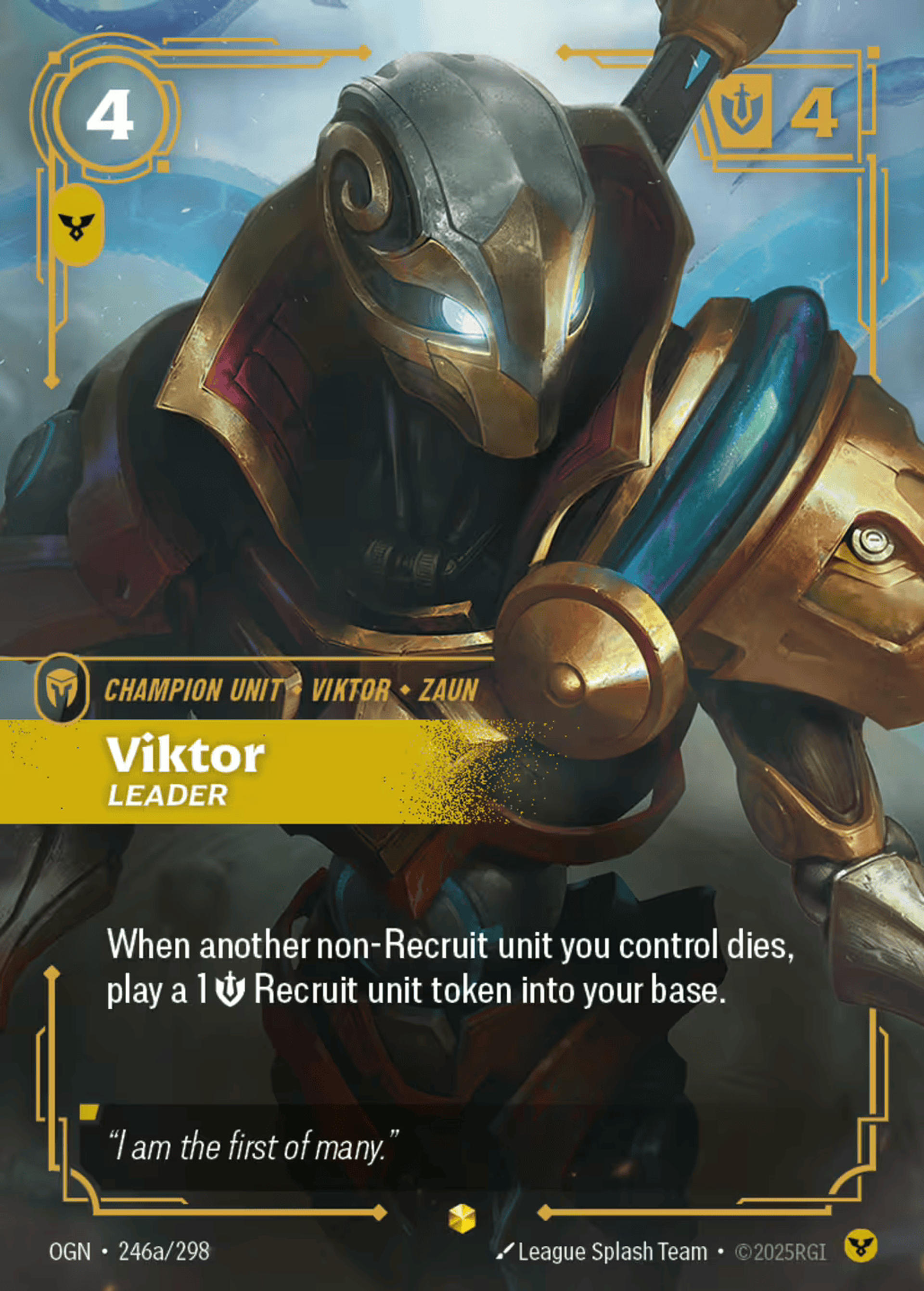 Viktor - Leader (alt) — Origins - Main Set — Riftbound