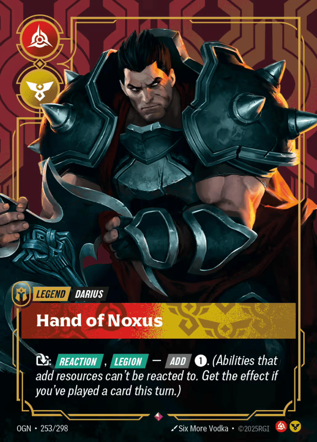 Darius - Hand of Noxus — Origins - Main Set — Riftbound: League of Legends TCG