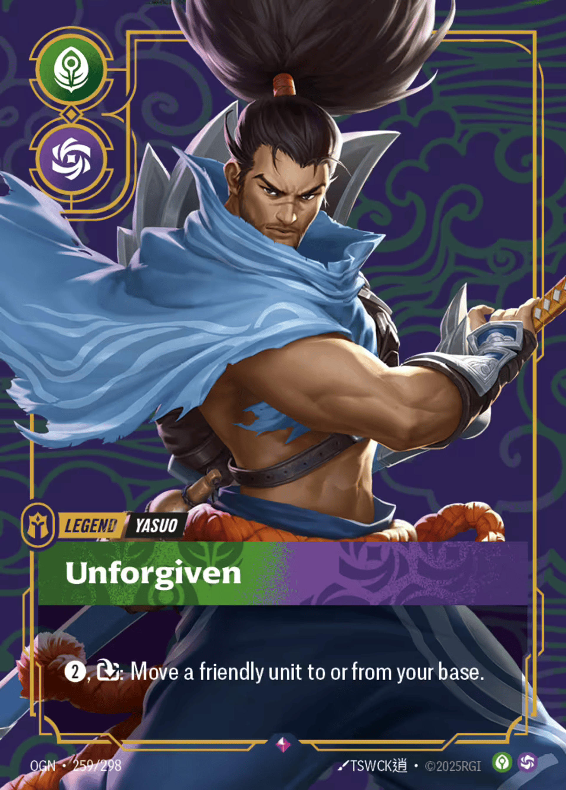 Yasuo - Unforgiven — Origins - Main Set — Riftbound