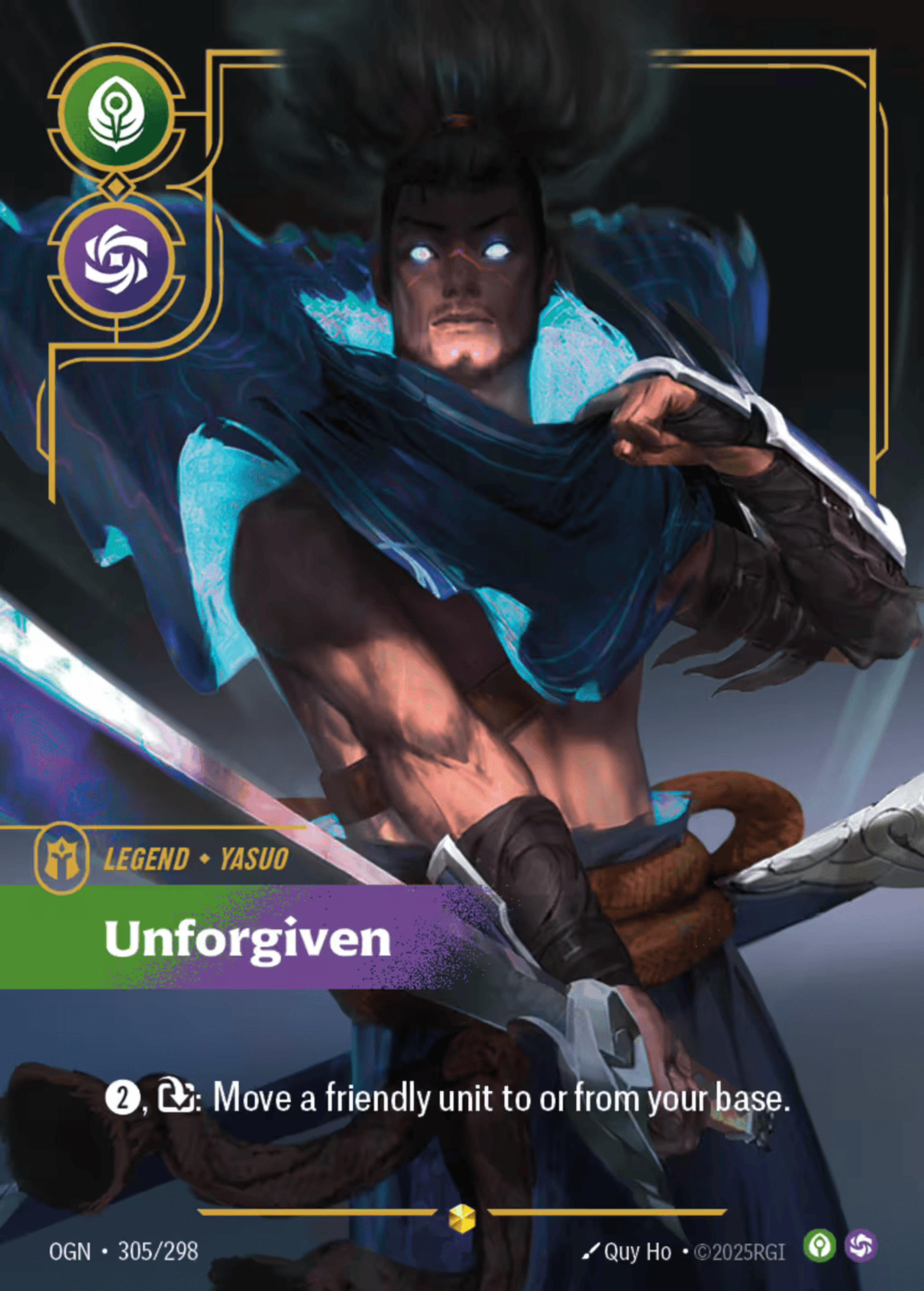 Yasuo - Unforgiven — Origins - Main Set — Riftbound: League of Legends TCG