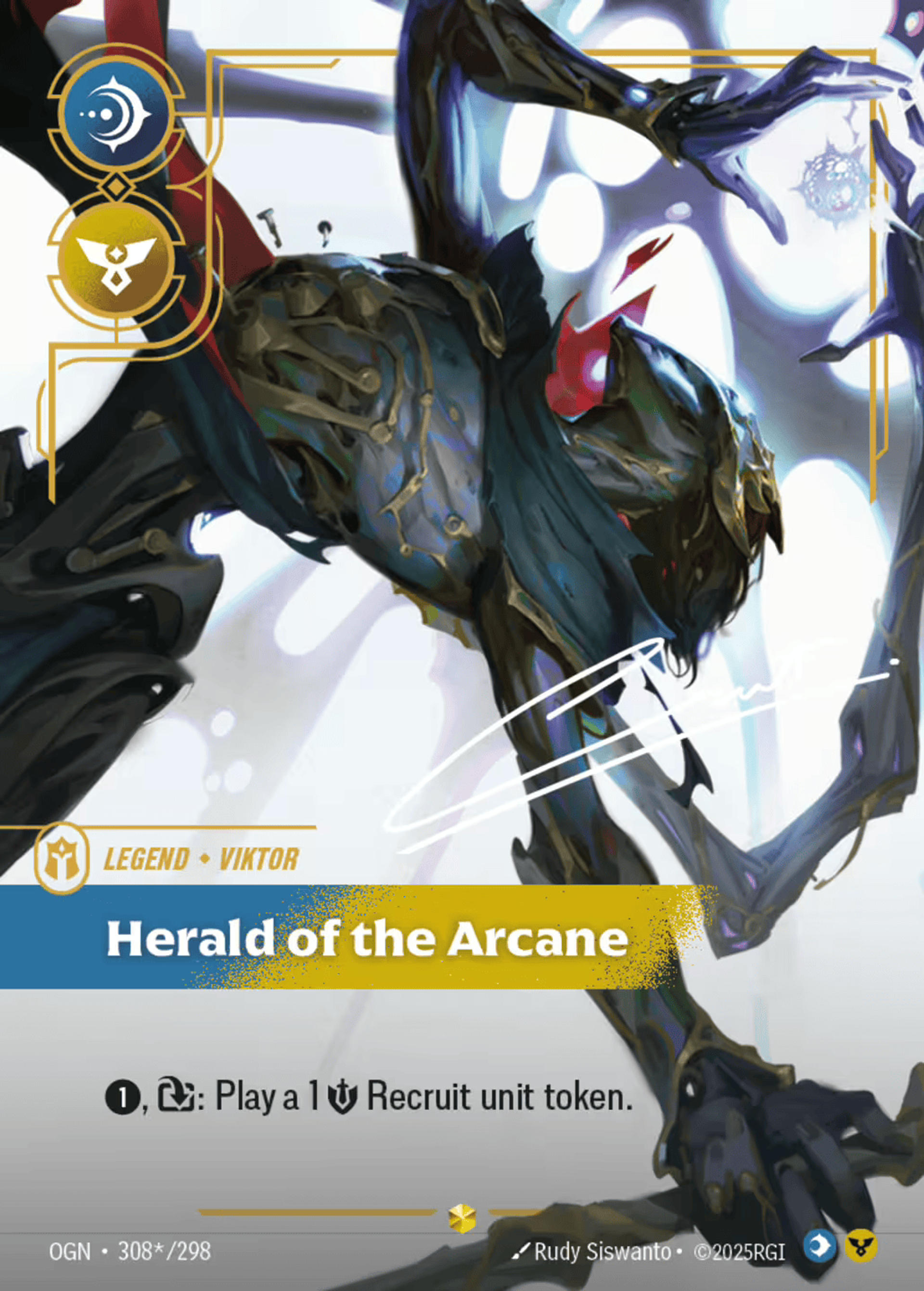 Viktor - Herald of the Arcane (Signed) - Riftbound: League of Legends TCG
