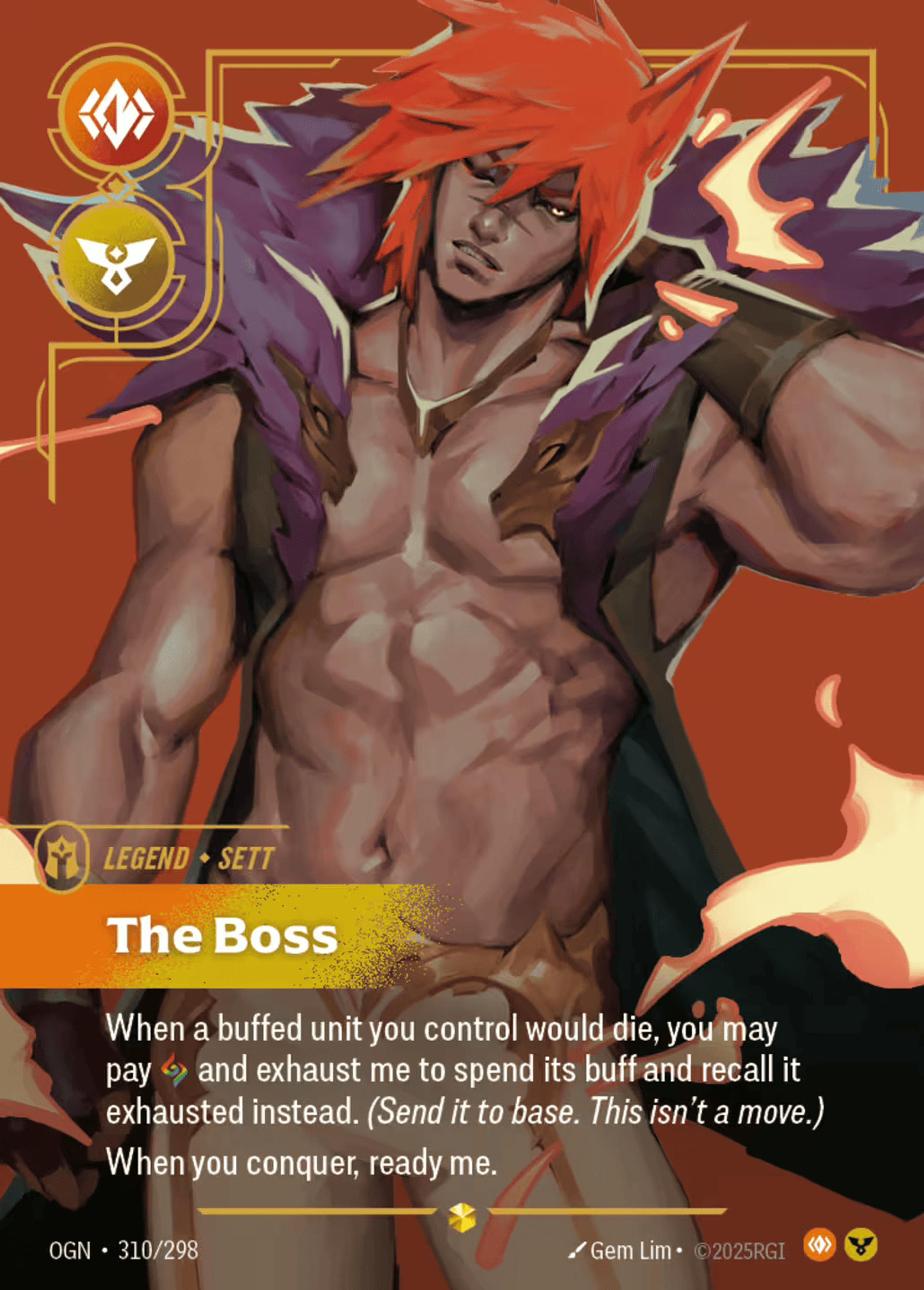 Sett - The Boss — Origins - Main Set — Riftbound: League of Legends TCG