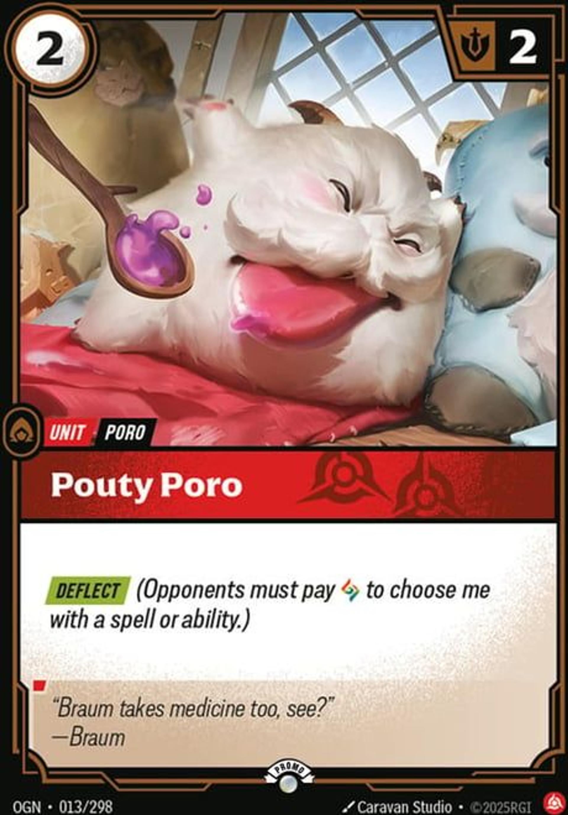 Pouty Poro — Origins - Promo Cards — Riftbound: League of Legends TCG