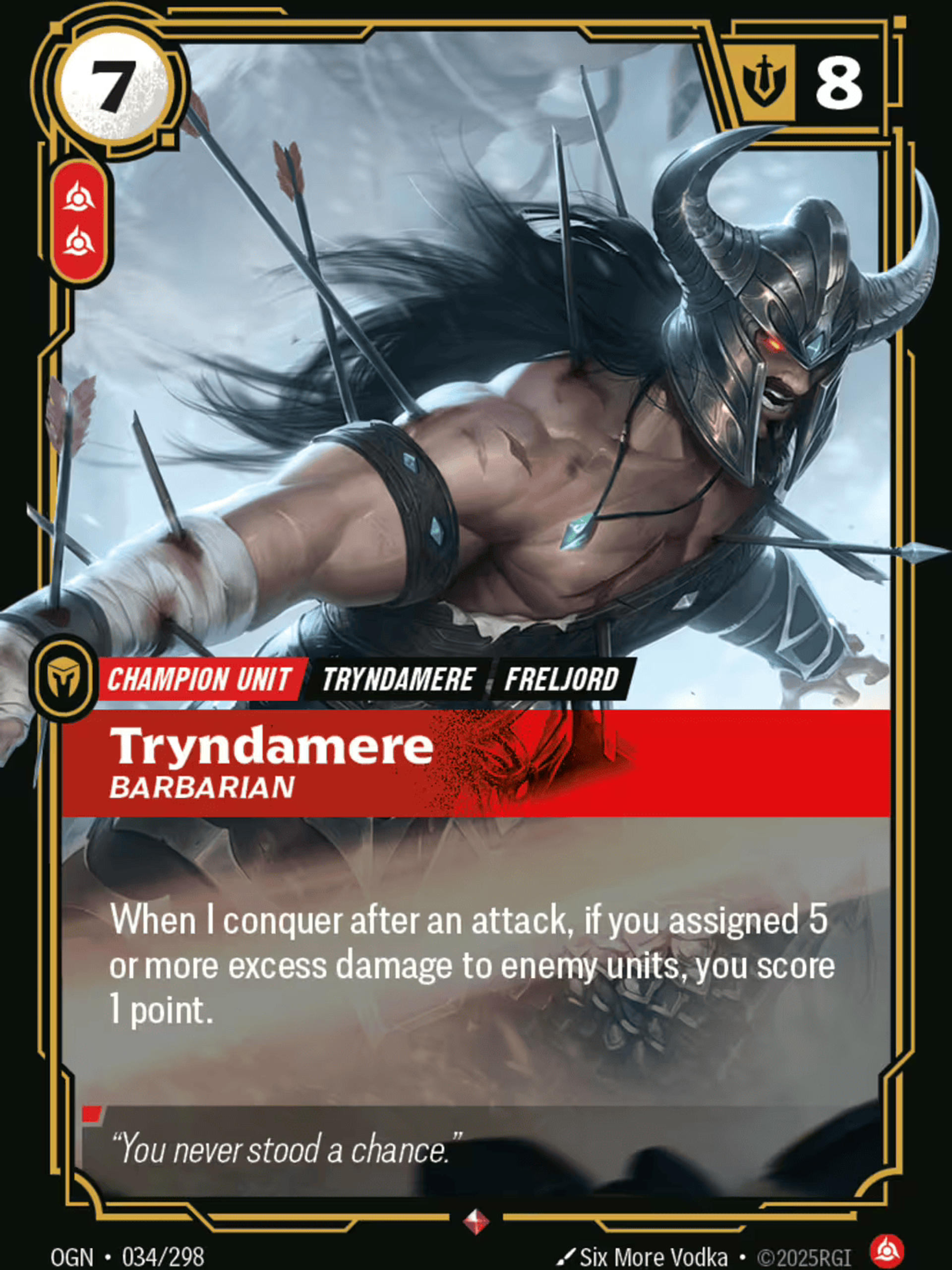Tryndamere - Barbarian — Origins - Promo Cards — Riftbound: League of Legends TCG