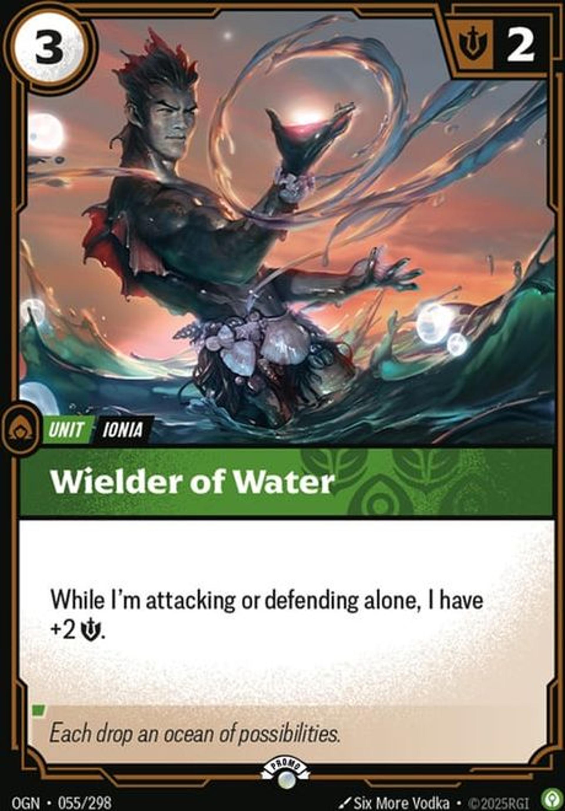 Wielder of Water — Origins - Promo Cards — Riftbound: League of Legends TCG