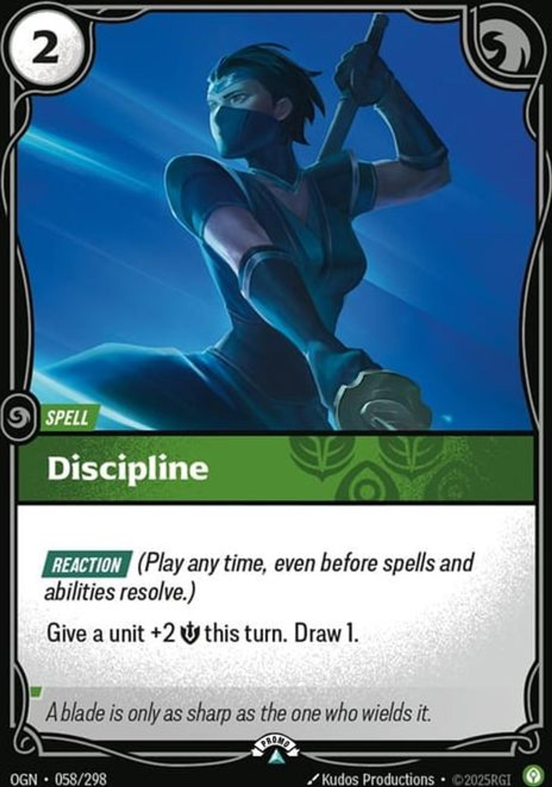 Discipline — Origins - Promo Cards — Riftbound: League of Legends TCG