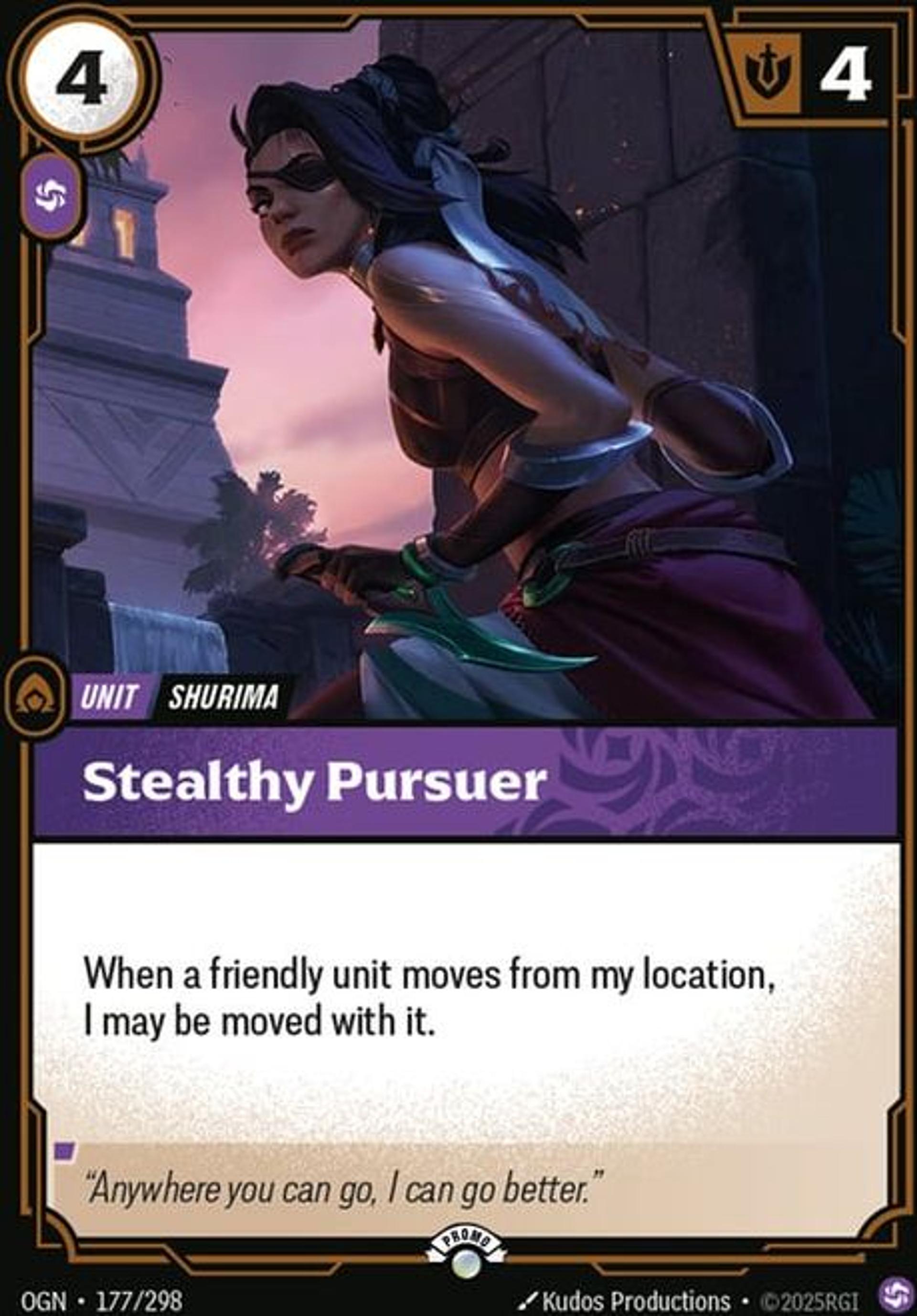 Stealthy Pursuer — Origins - Promo Cards — Riftbound: League of Legends TCG