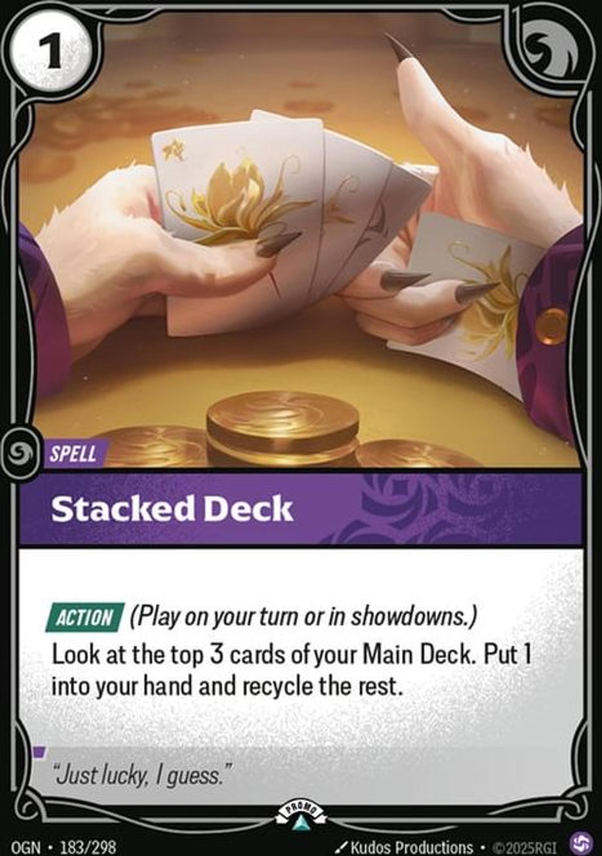 Stacked Deck — Origins - Promo Cards — Riftbound: League of Legends TCG