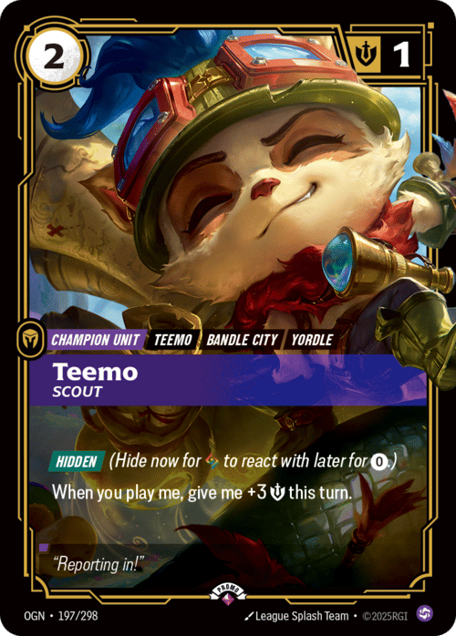 Teemo - Scout — Origins - Promo Cards — Riftbound: League of Legends TCG