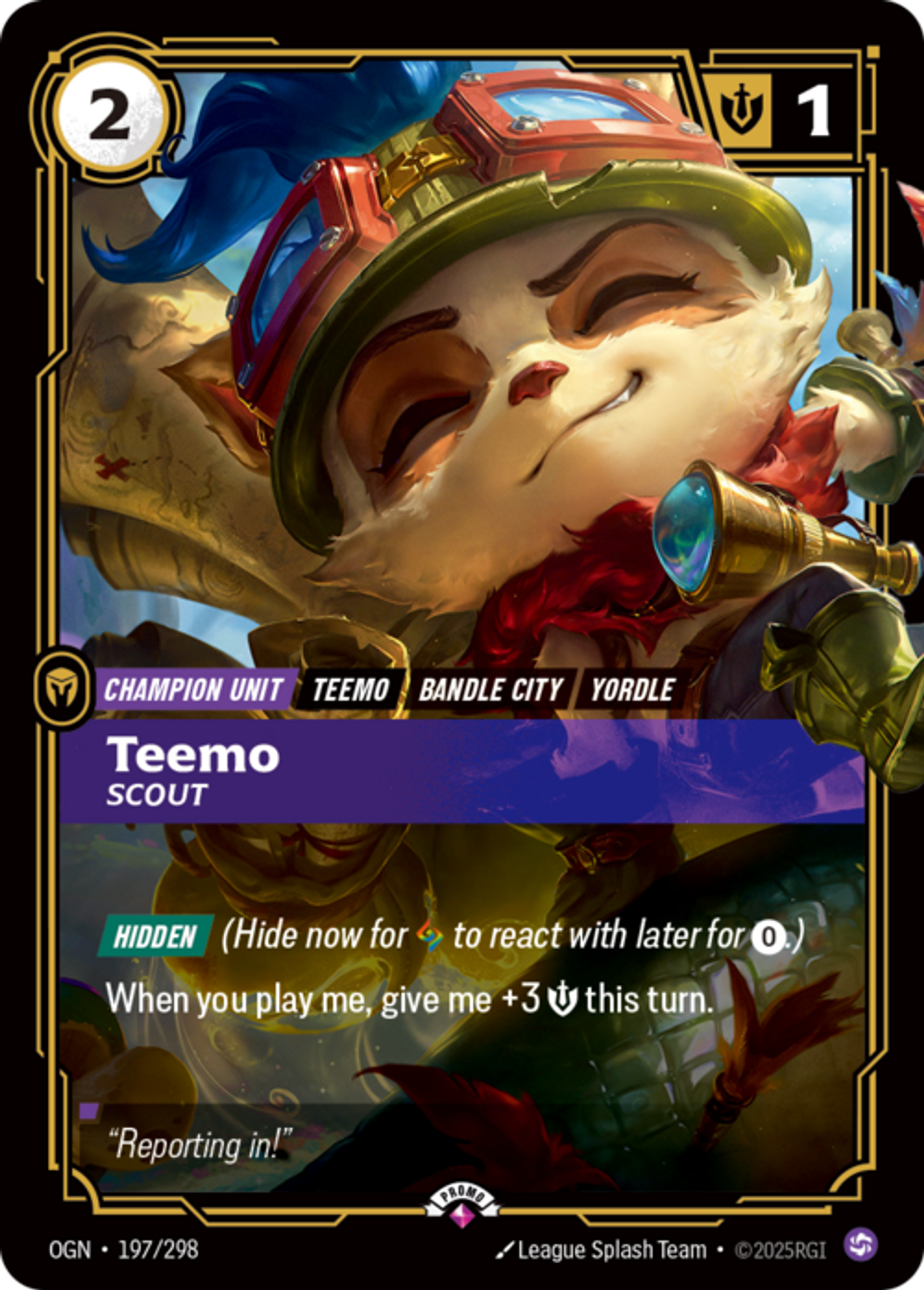 Teemo - Scout — Origins - Promo Cards — Riftbound