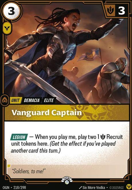 Vanguard Captain — Origins - Promo Cards — Riftbound: League of Legends TCG