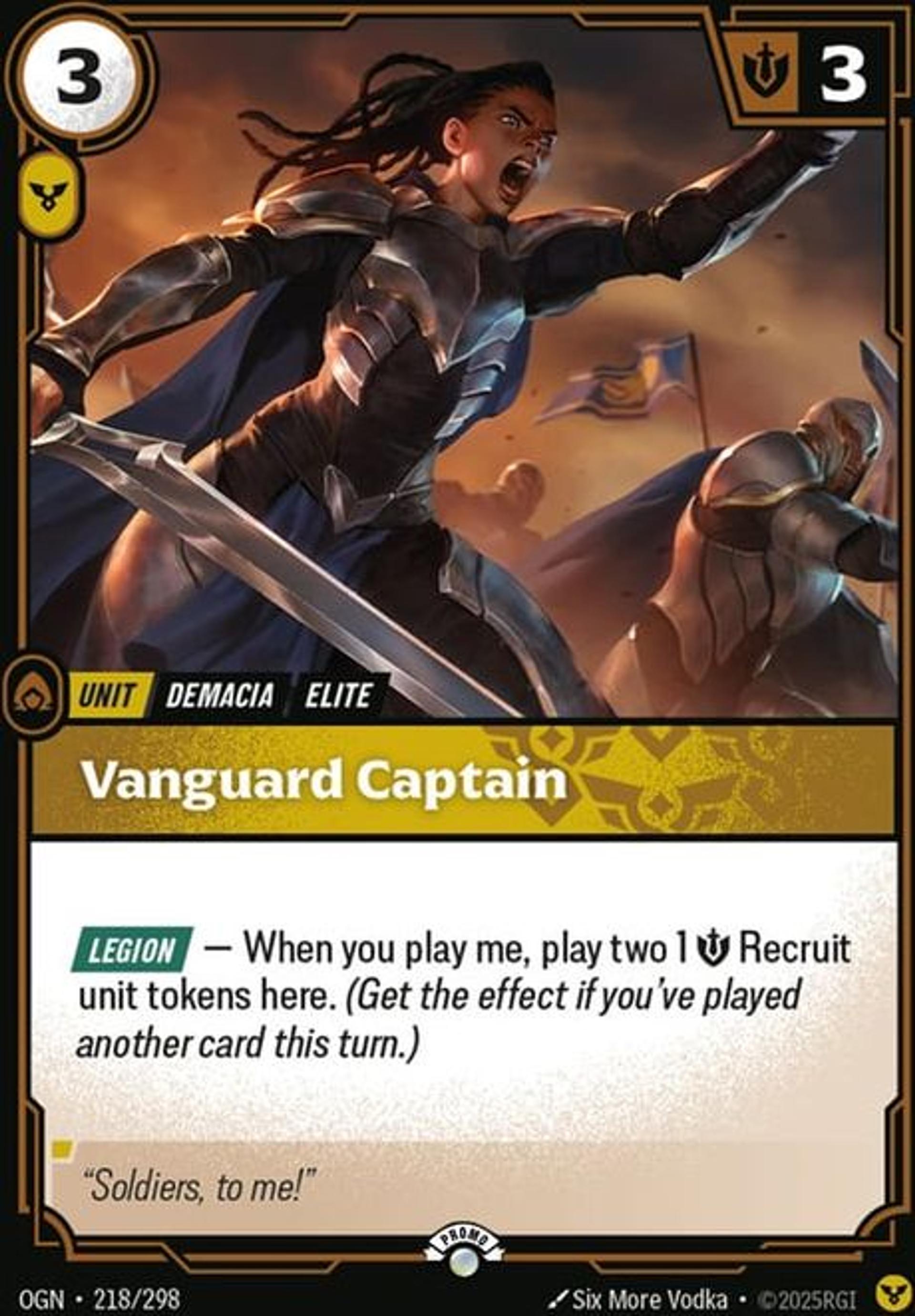 Vanguard Captain — Origins - Promo Cards — Riftbound: League of Legends TCG