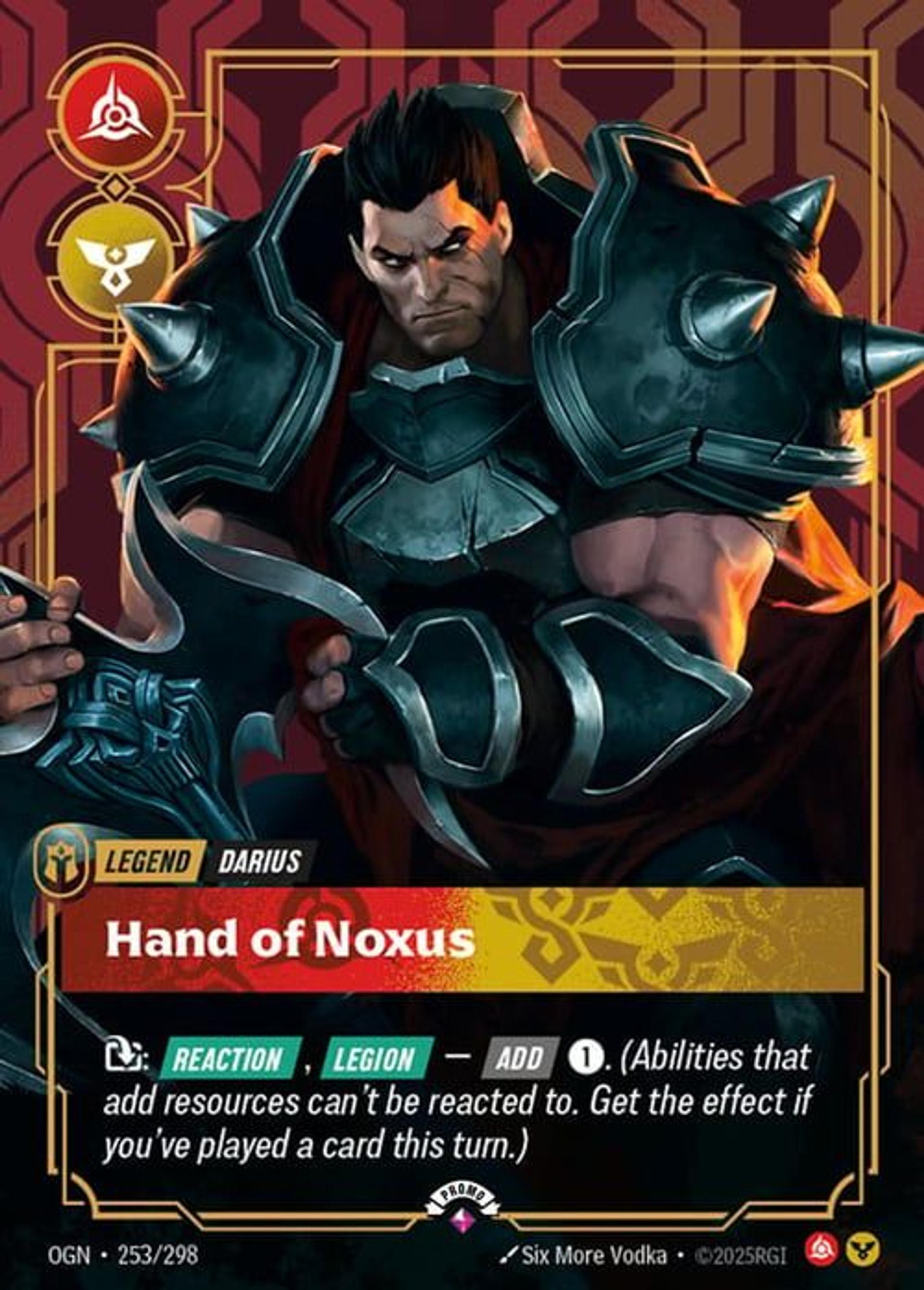 Darius - Hand of Noxus — Origins - Promo Cards — Riftbound: League of Legends TCG