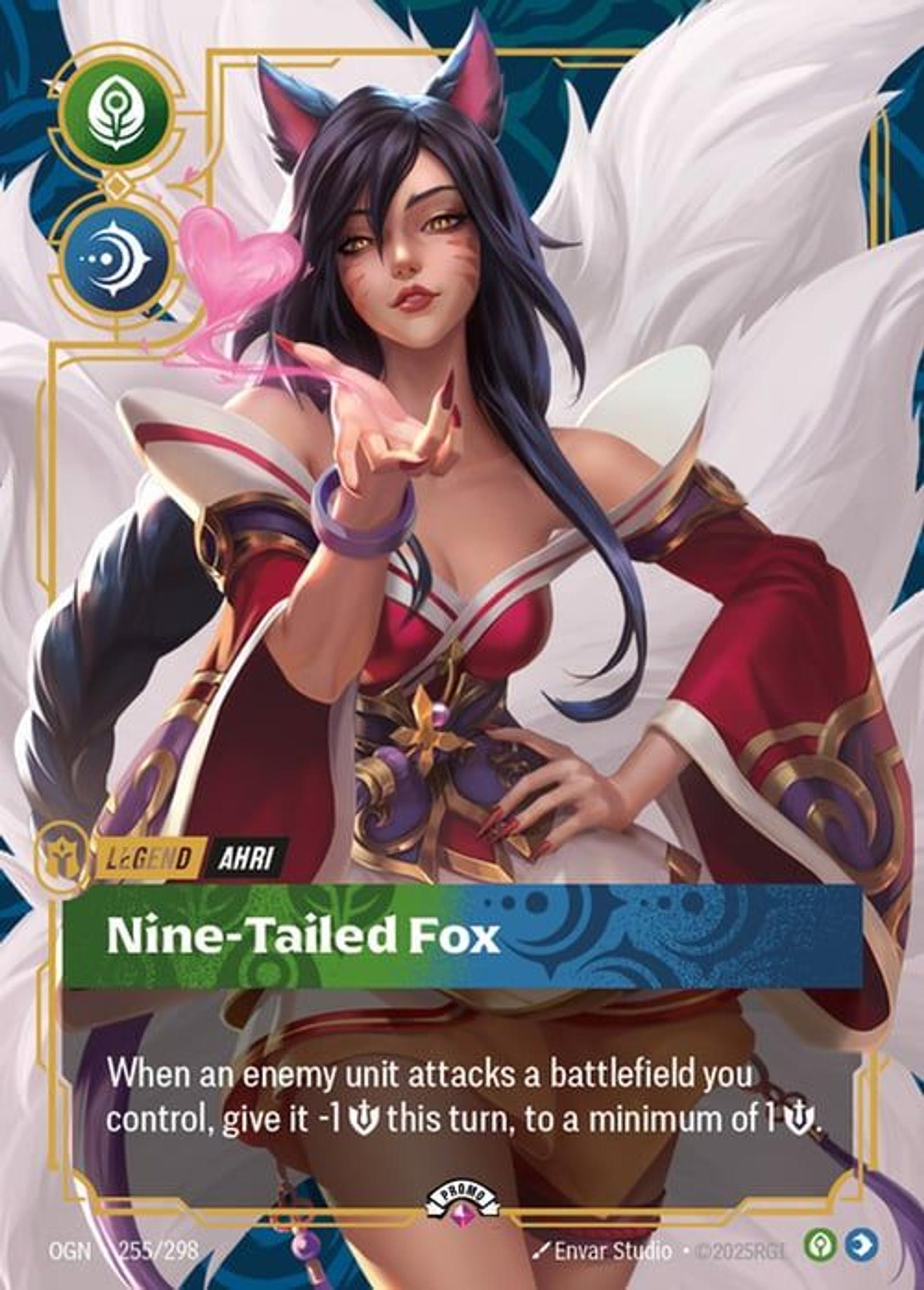 Ahri - Nine-Tailed Fox — Origins - Promo Cards — Riftbound: League of Legends TCG
