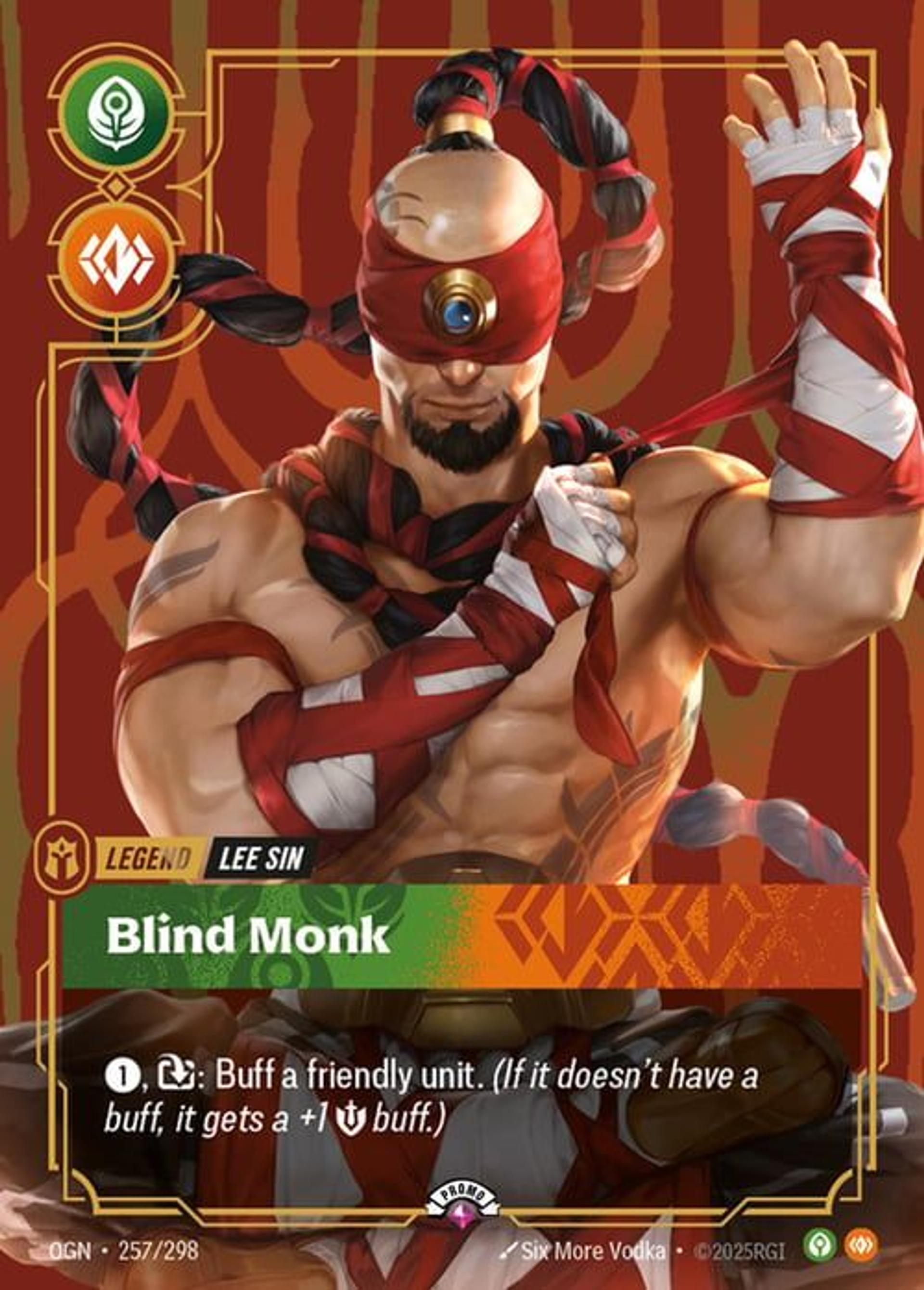 Lee Sin - Blind Monk — Origins - Promo Cards — Riftbound: League of Legends TCG
