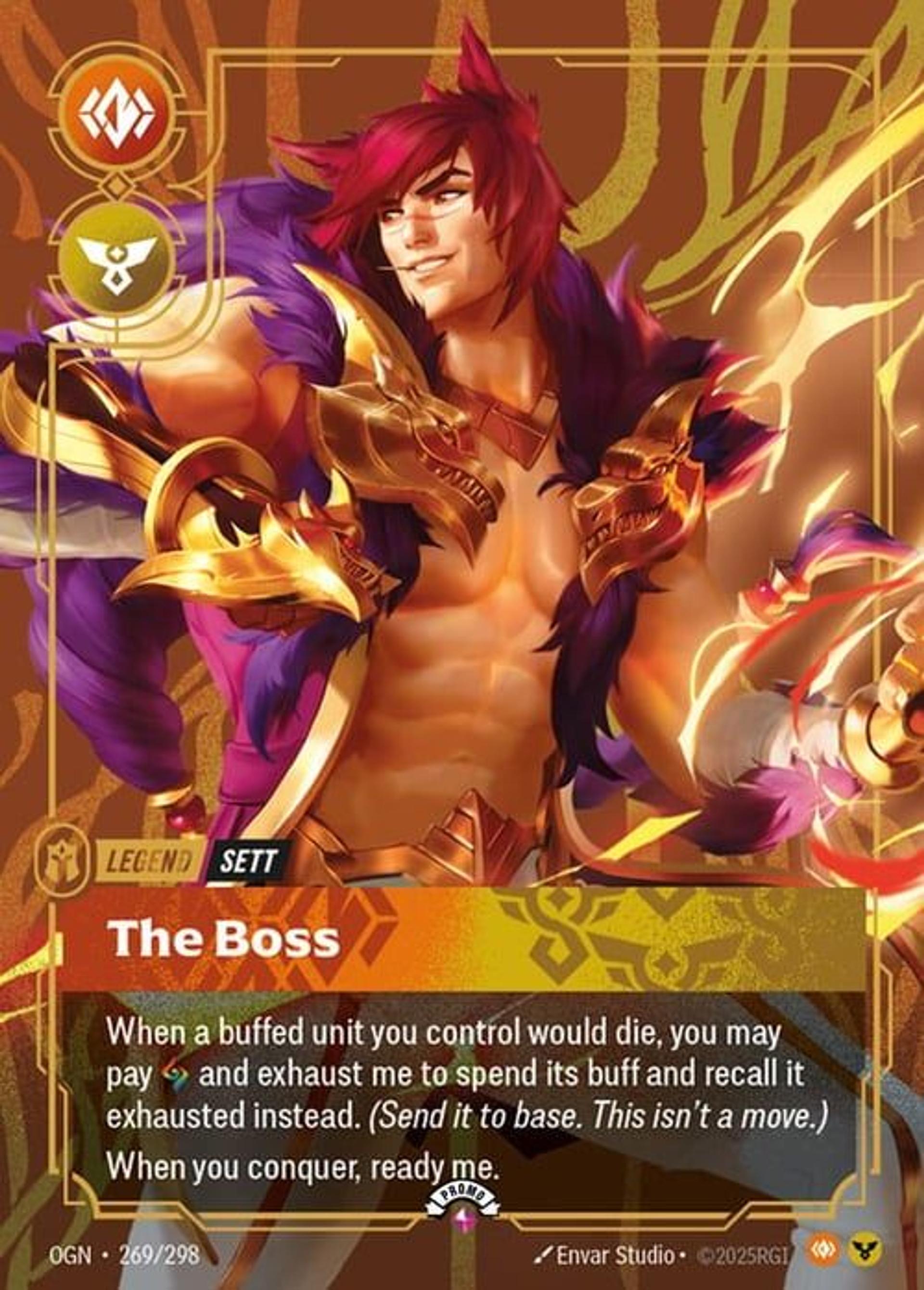 Sett - The Boss — Origins - Promo Cards — Riftbound: League of Legends TCG