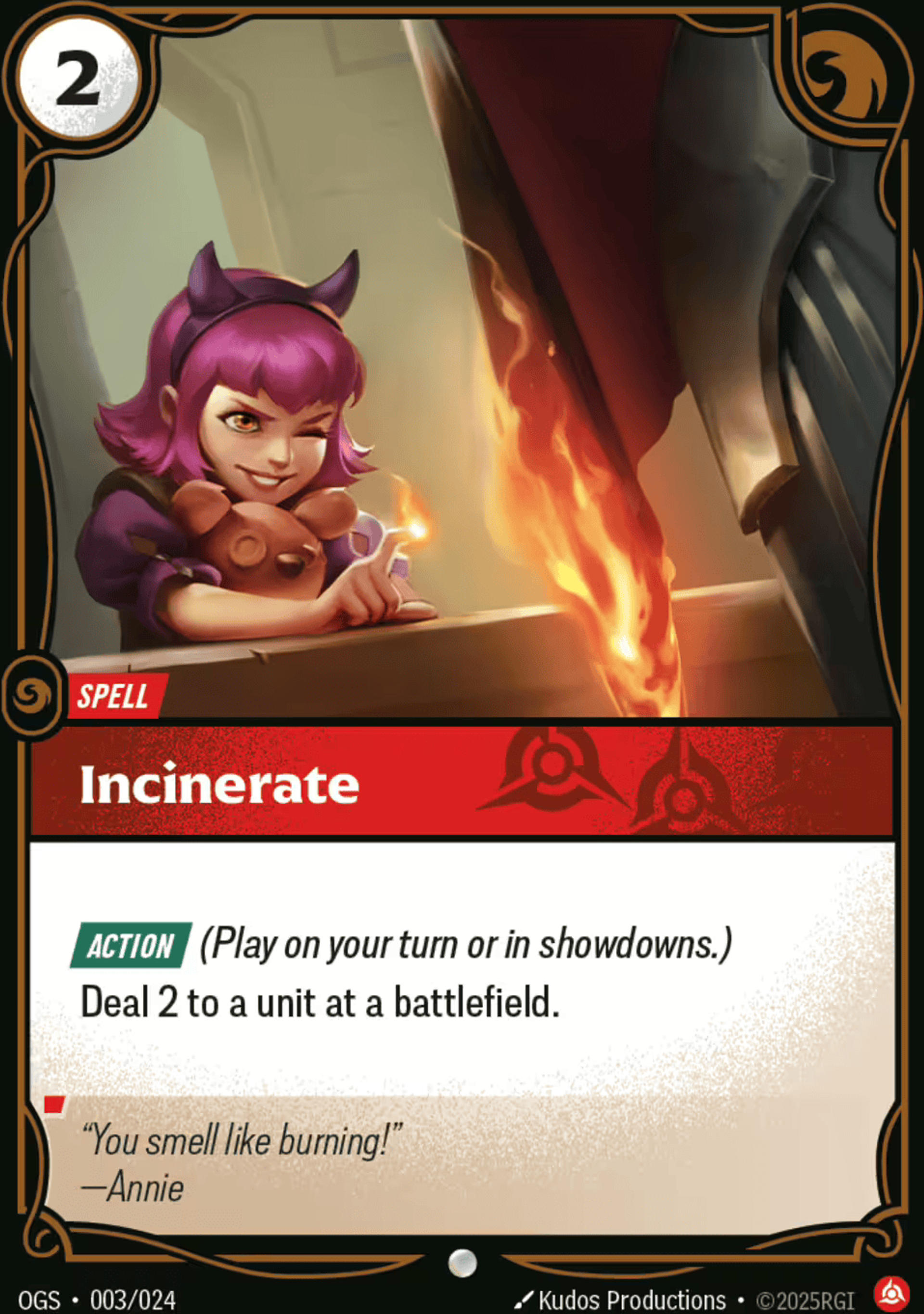 Incinerate — Origins - Proving Grounds — Riftbound: League of Legends TCG