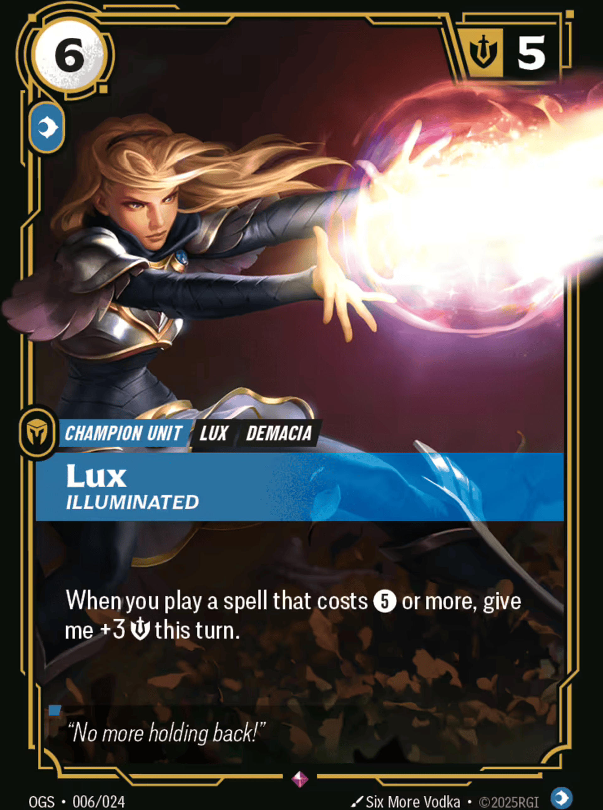 Lux - Illuminated — Origins - Proving Grounds — Riftbound: League of Legends TCG