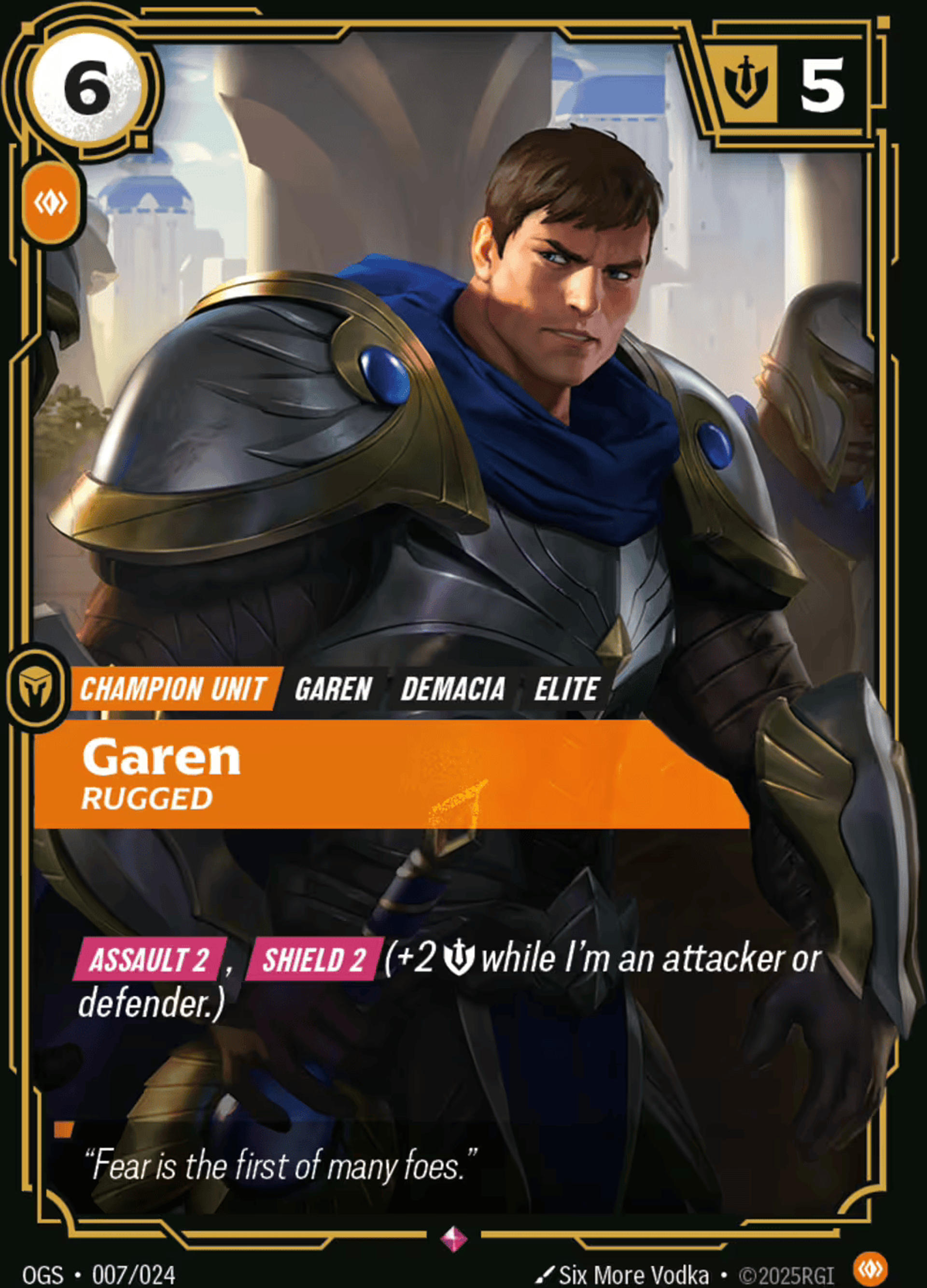 Garen - Rugged — Origins - Proving Grounds — Riftbound: League of Legends TCG