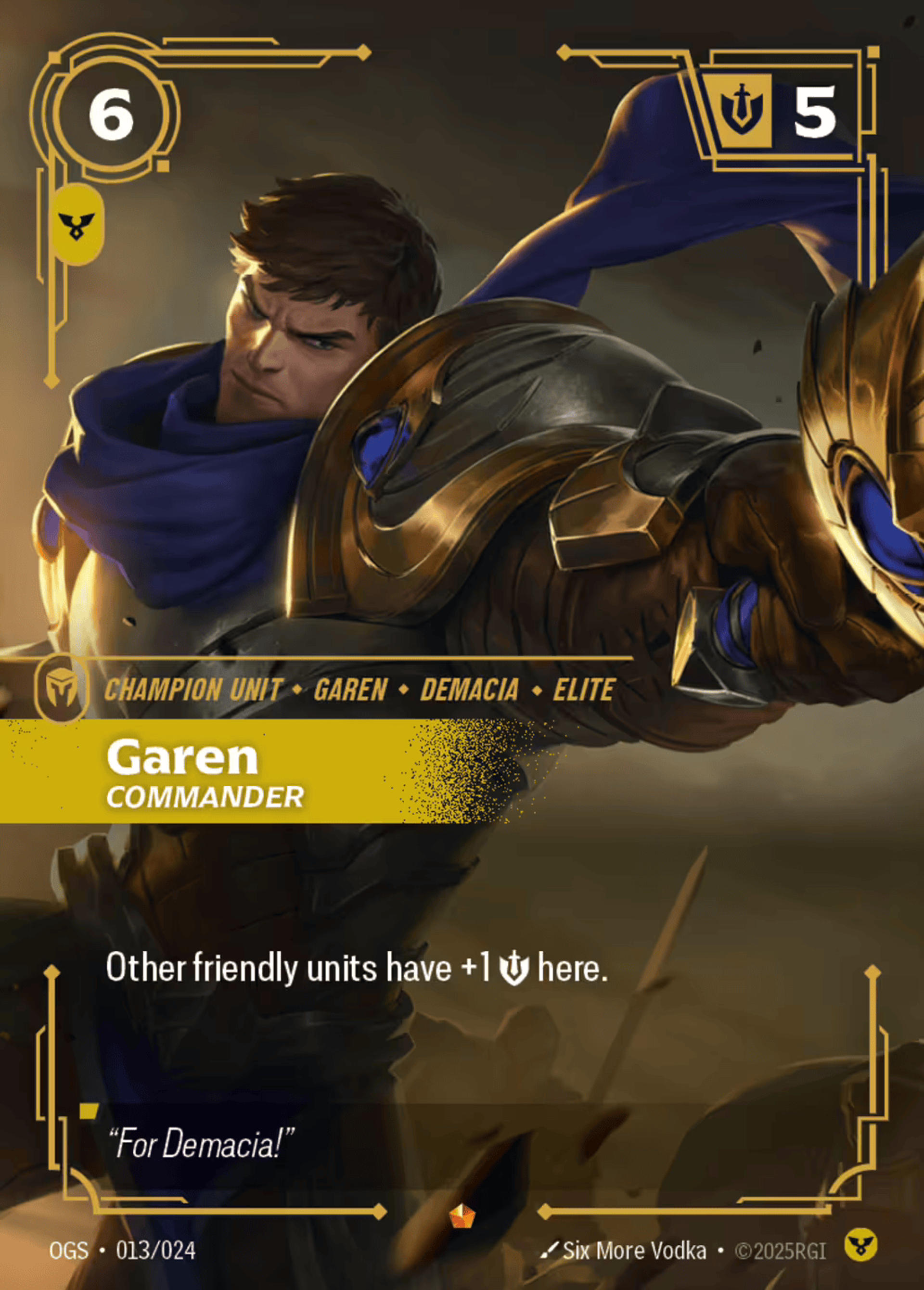 Garen - Commander — Origins - Proving Grounds — Riftbound: League of Legends TCG