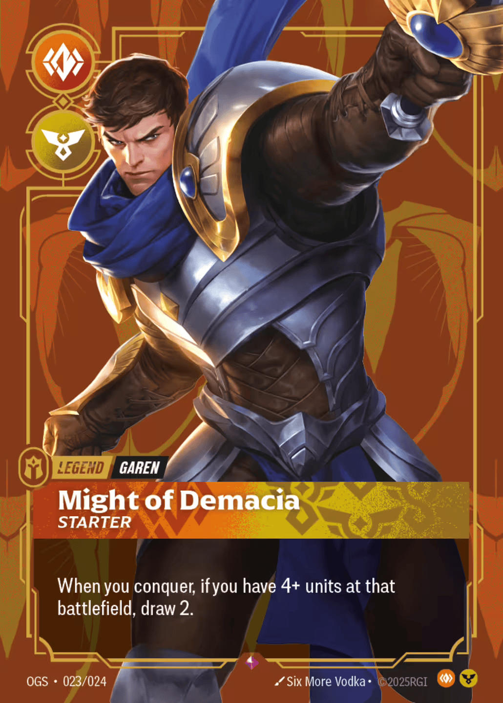 Garen - Might of Demacia — Origins - Proving Grounds — Riftbound: League of Legends TCG
