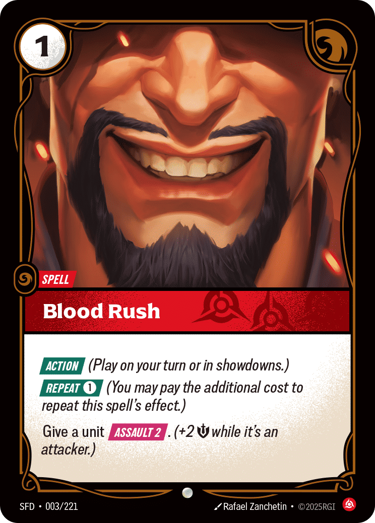 Blood Rush — Spiritforged — Riftbound: League of Legends TCG