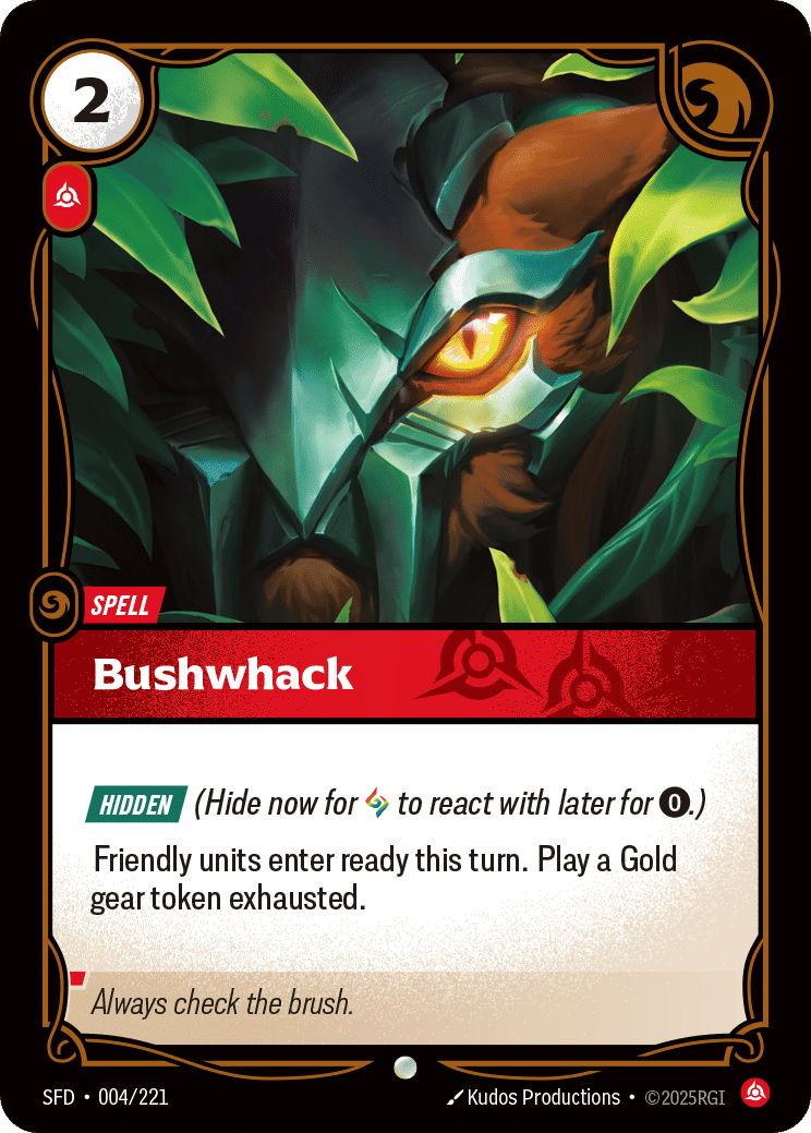 Bushwhack — Spiritforged — Riftbound: League of Legends TCG