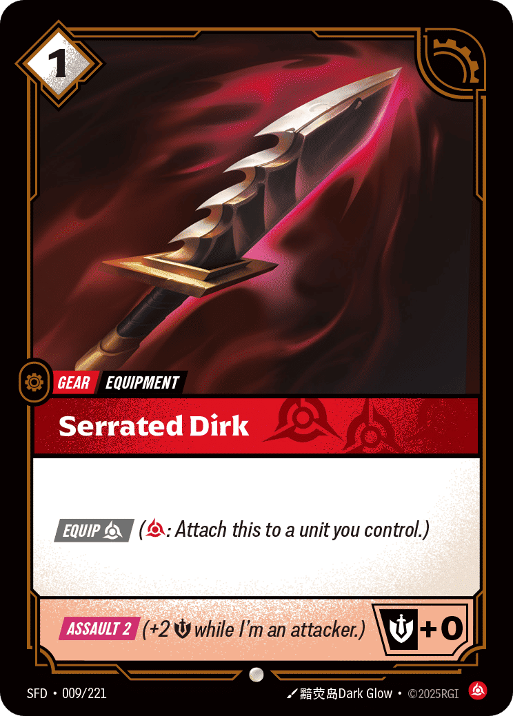 Serrated Dirk — Spiritforged — Riftbound: League of Legends TCG
