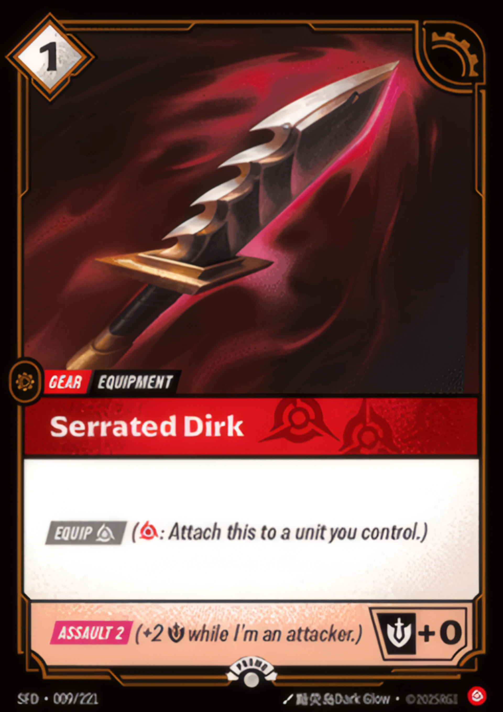 Serrated Dirk — Spiritforged - Promo Cards — Riftbound: League of Legends TCG