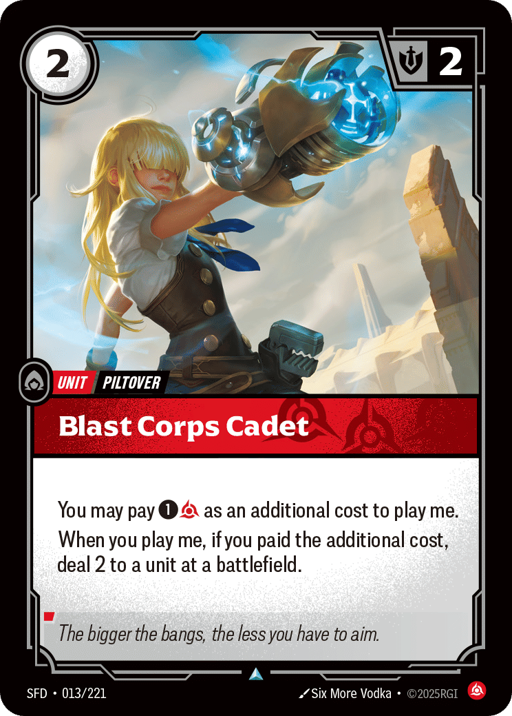 Blast Corps Cadet — Spiritforged — Riftbound: League of Legends TCG